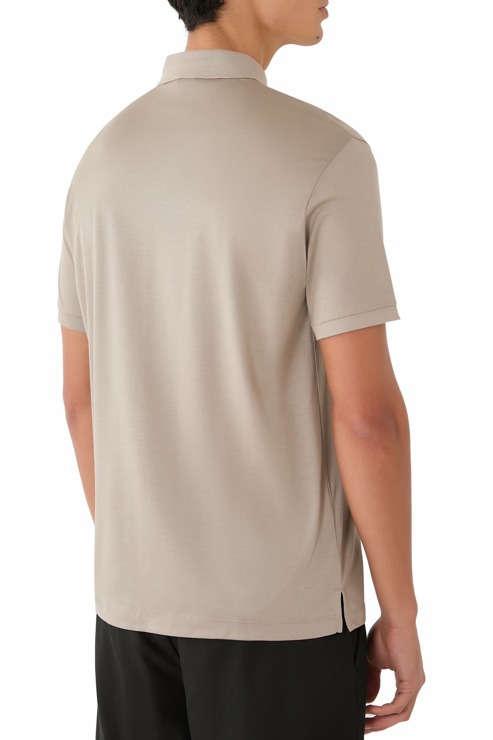 قميص بولو مطرز بشعار الماركة