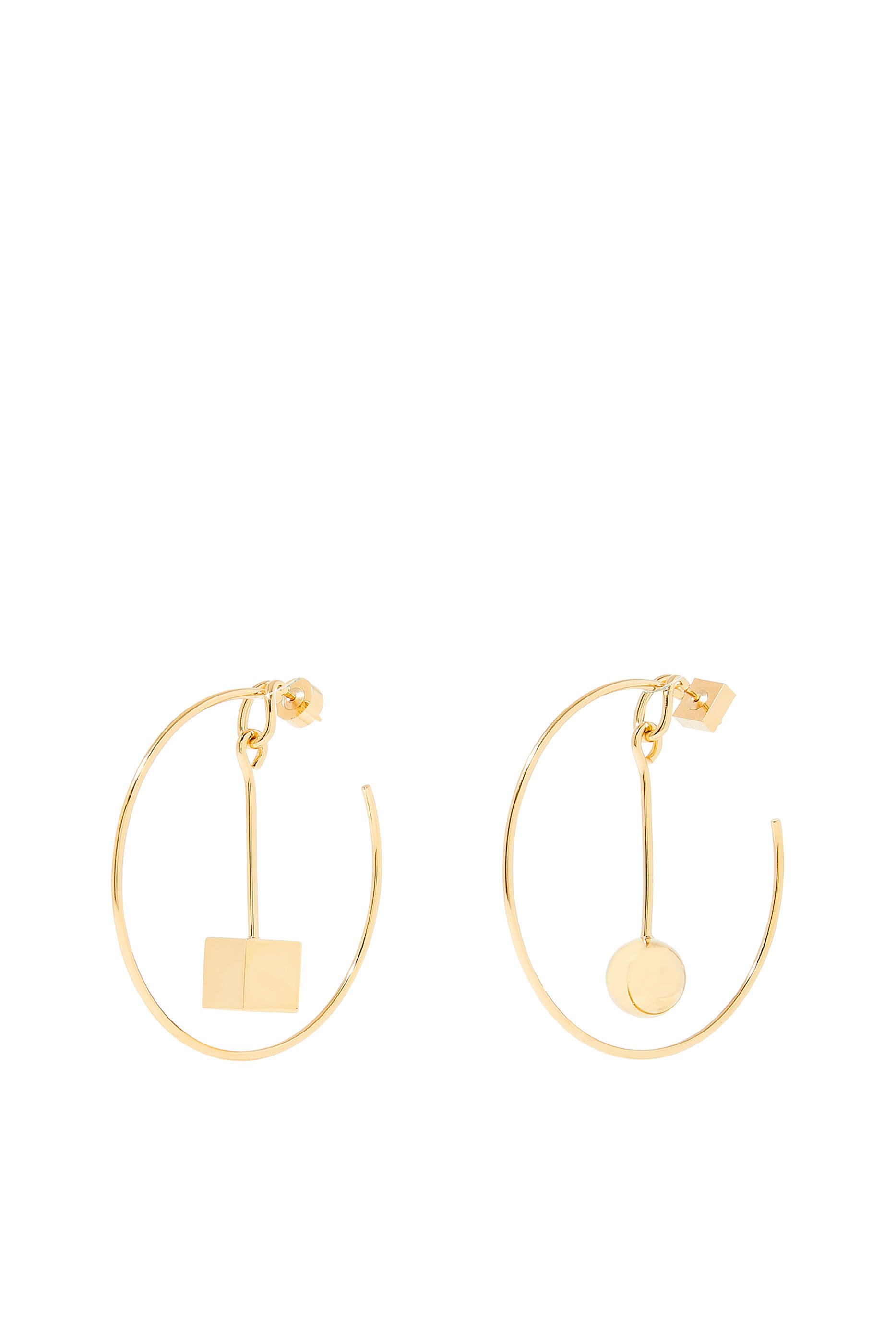 أقراط دائرية لي كريول نودو بتصميم غير متماثل