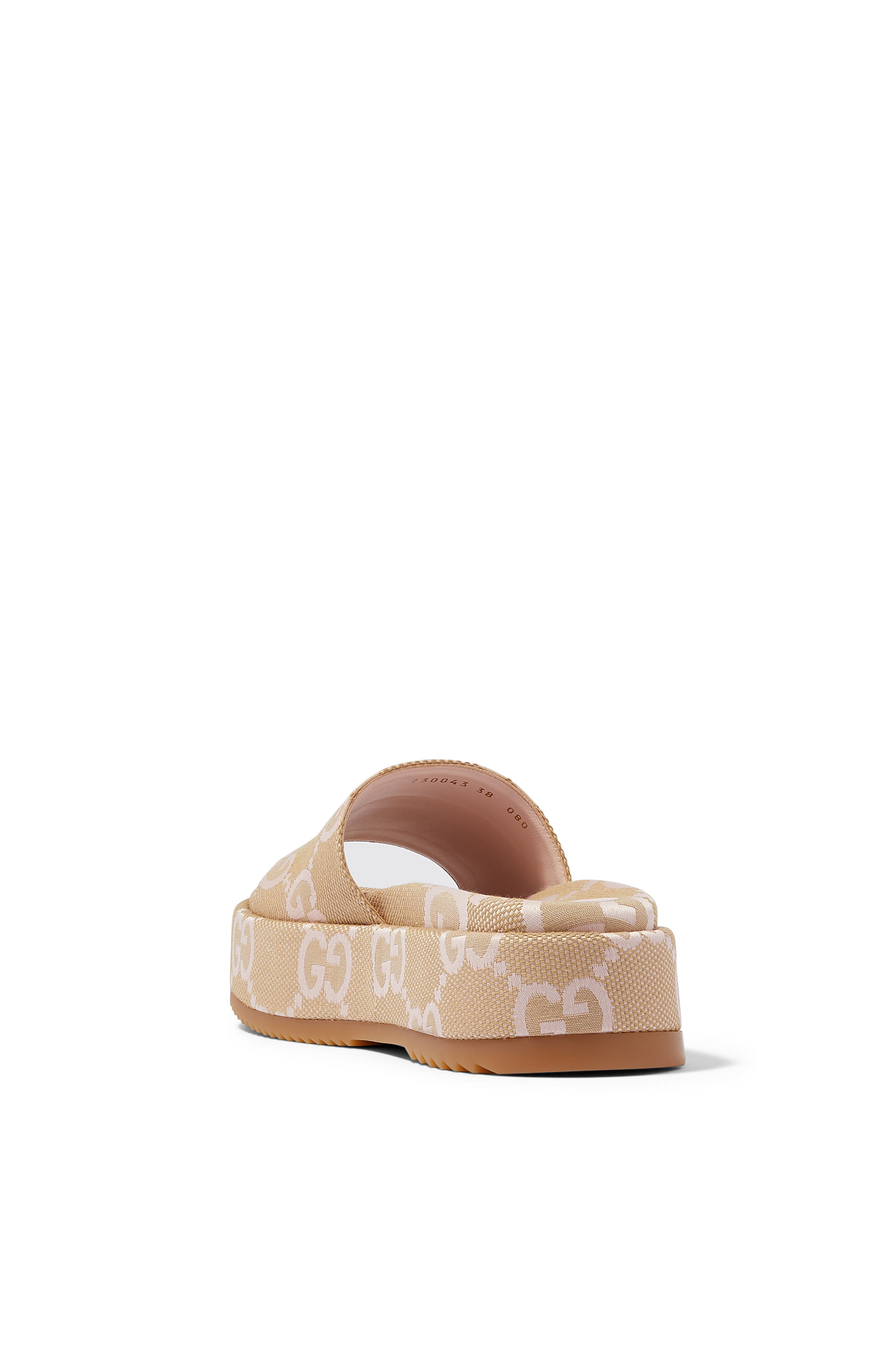 حذاء خفيف بنعل سميك بشعار حرفي GG بحجم كبير