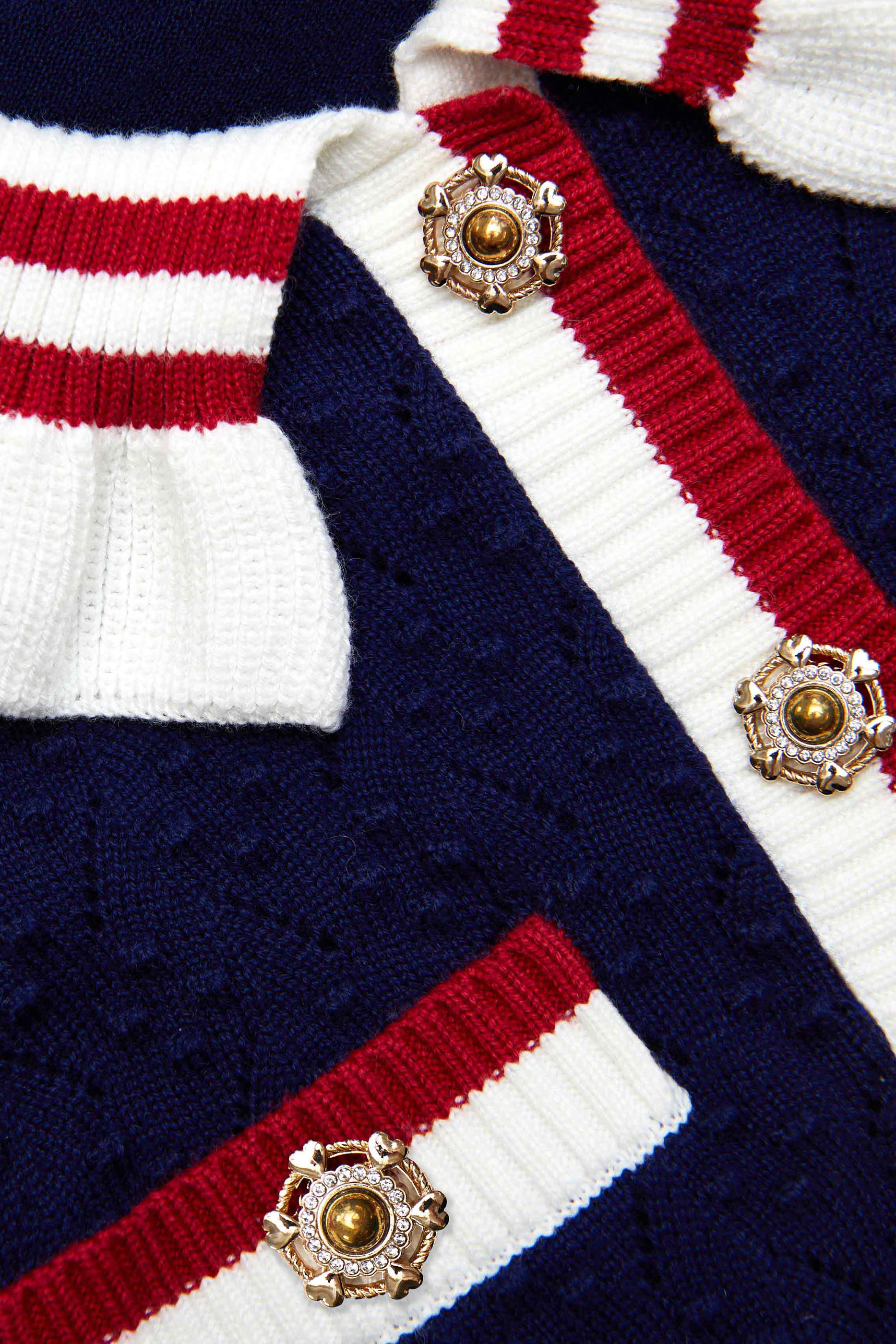 فستان منسوج بارز الملمس للأطفال