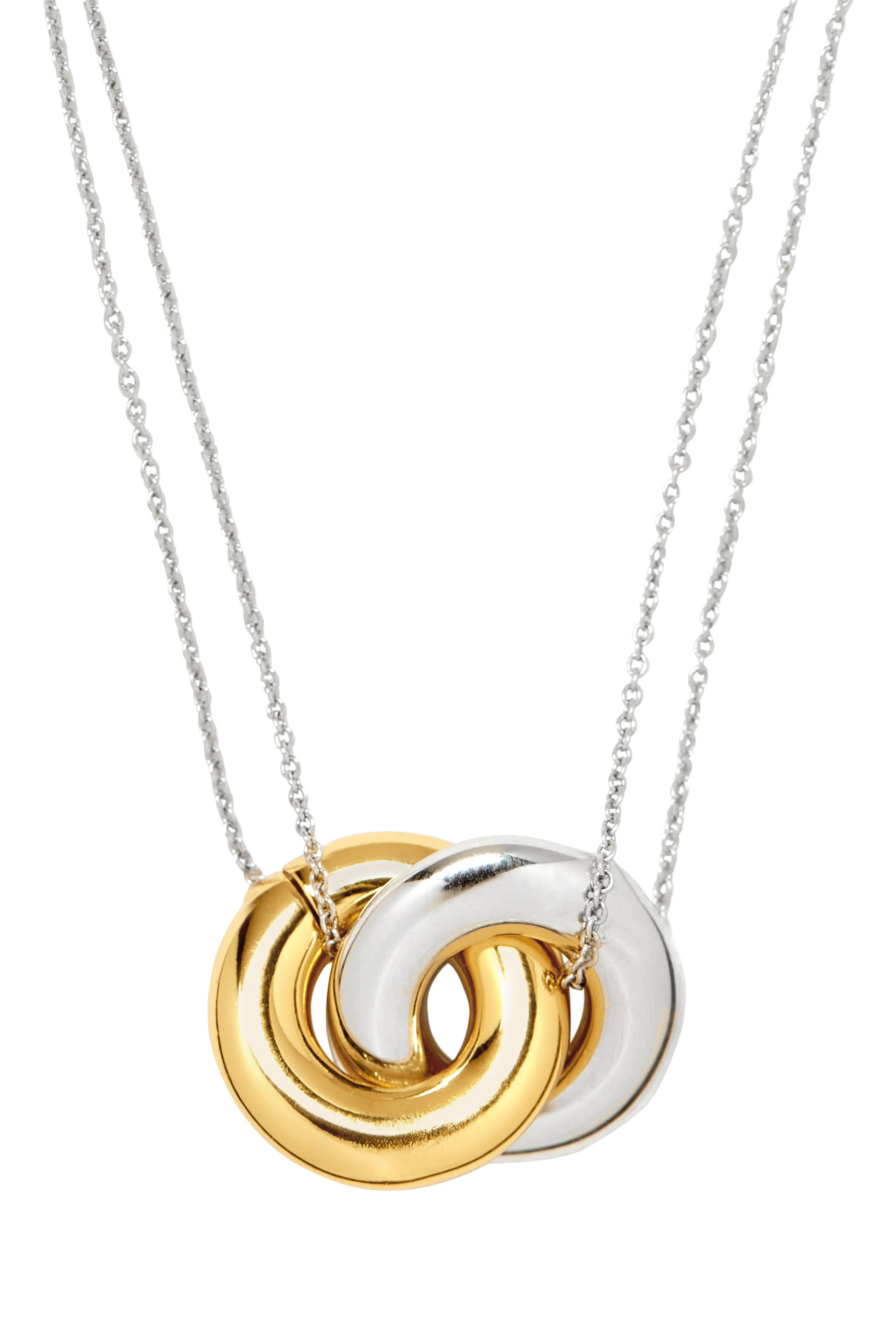 قلادة بدلاية صغيرة بتصميم متداخل