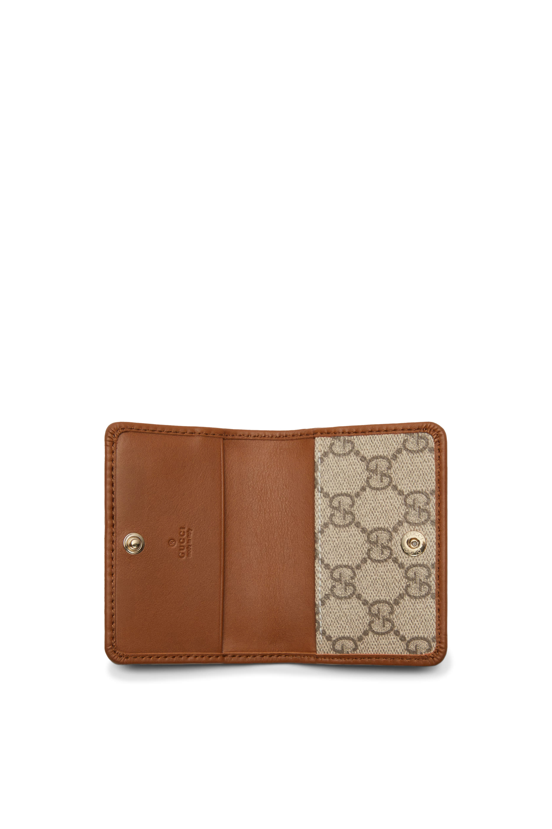 محفظة صغيرة بنقشة حرفي شعار الماركة