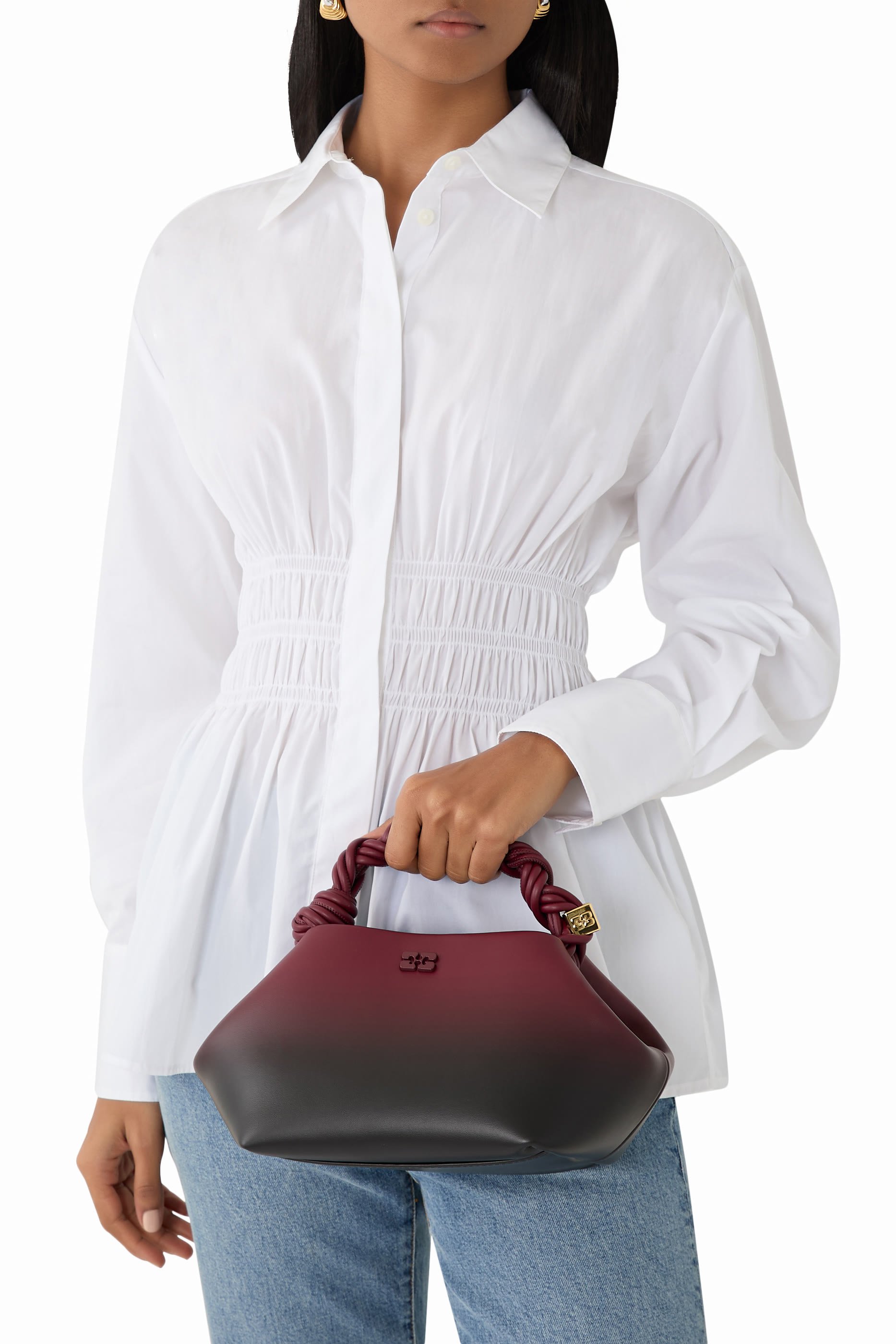 حقيبة بو صغيرة بلون متدرج