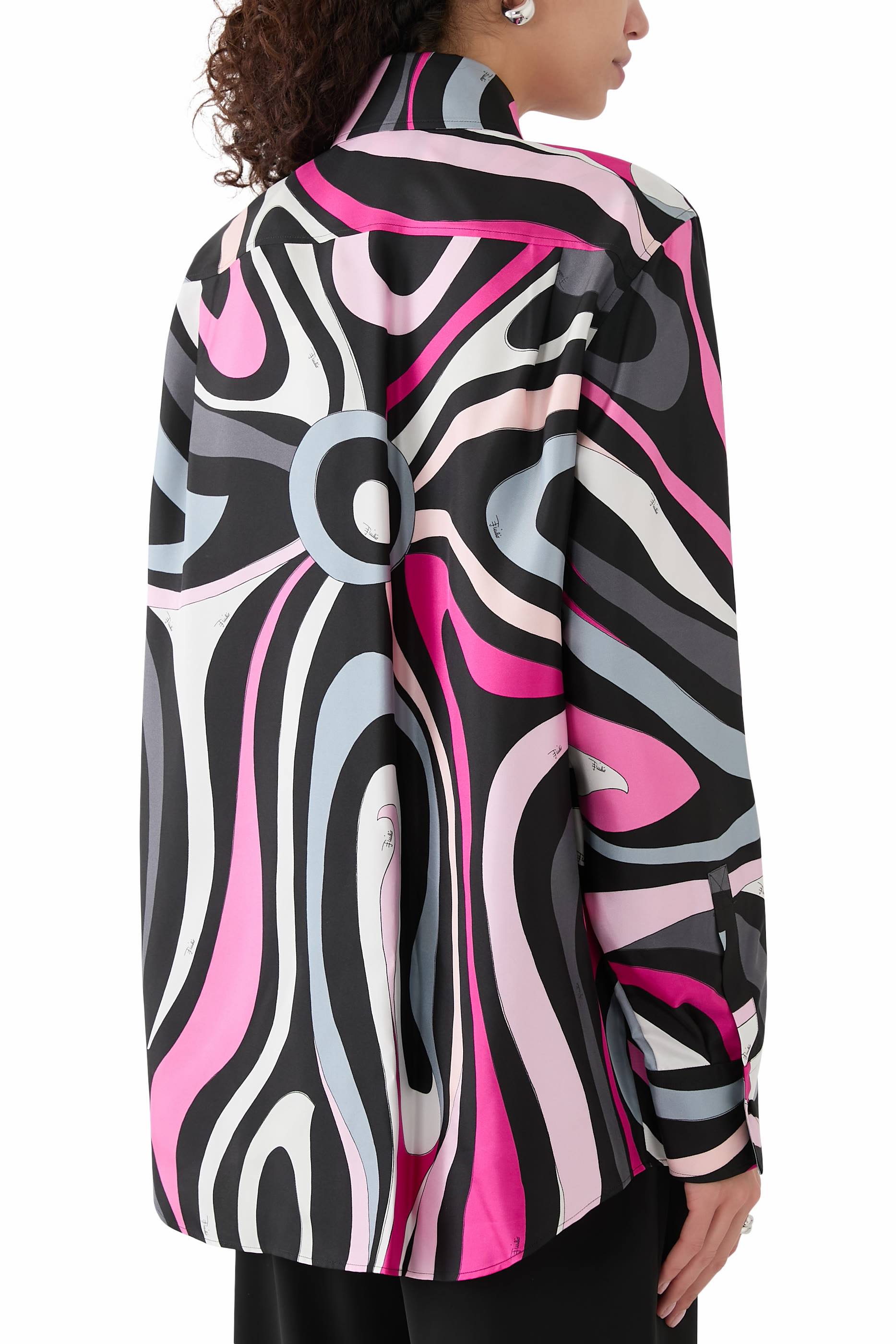 قميص بطبعات مارمو حرير