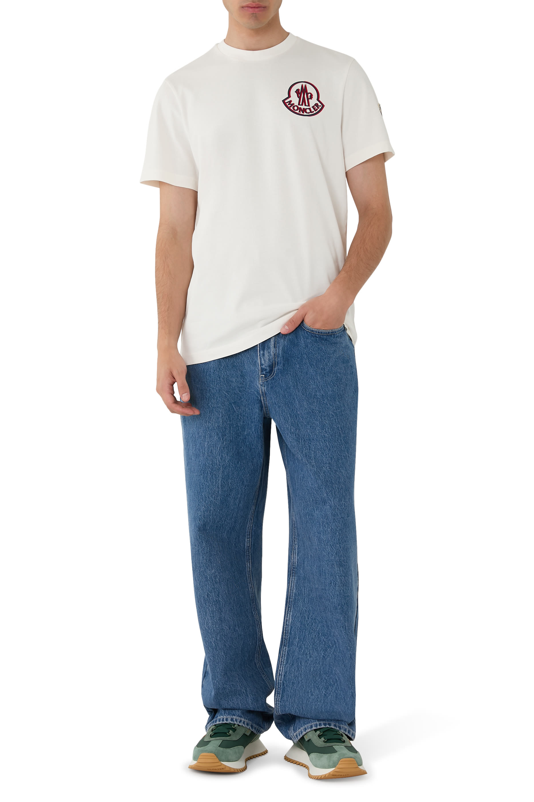 تيشيرت بشعار الماركة قطن