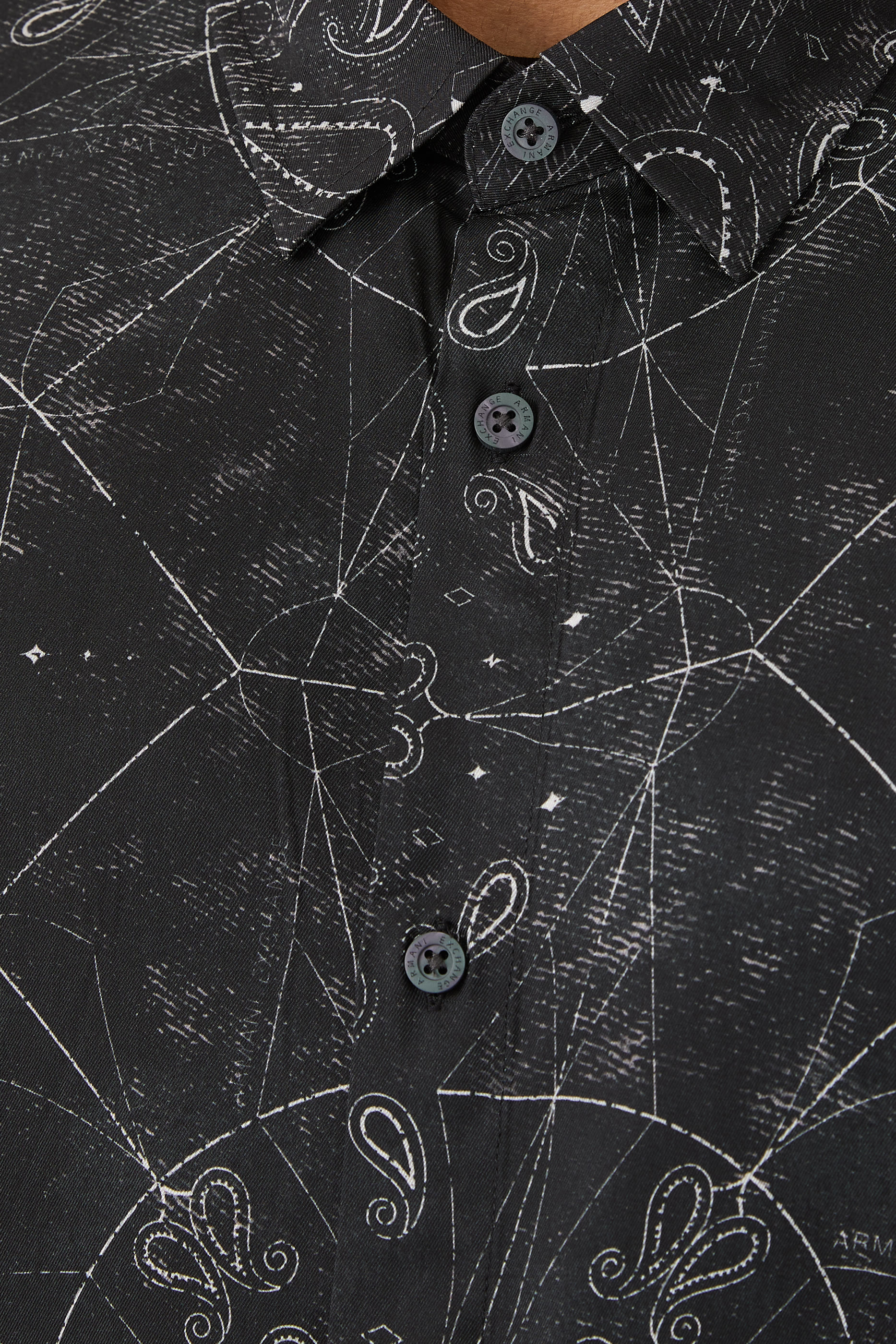 قميص ايه اس في بأكمام قصيرة فيسكوز