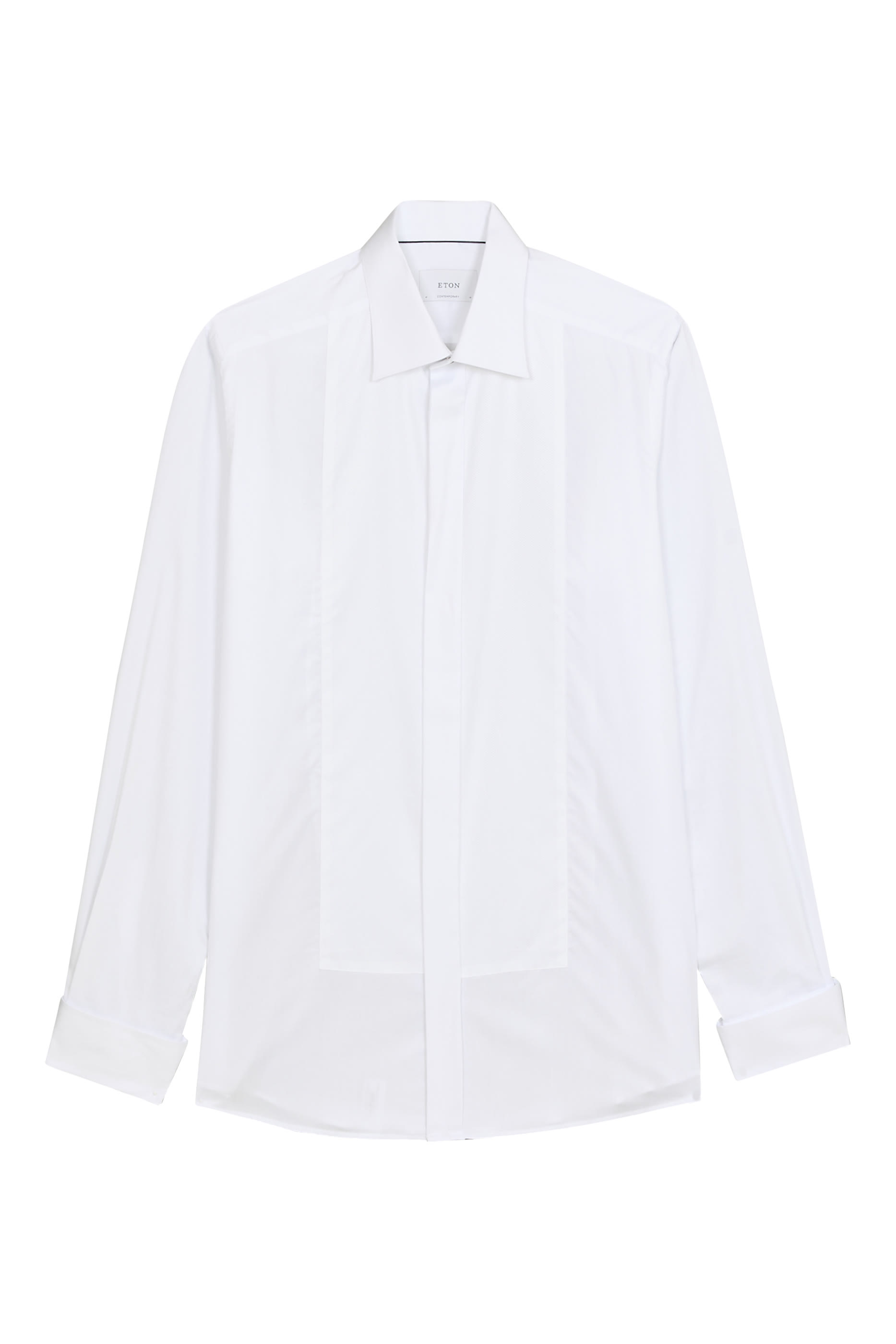 قميص رسمي بتصميم صدرية في الأمام قماش دوبي