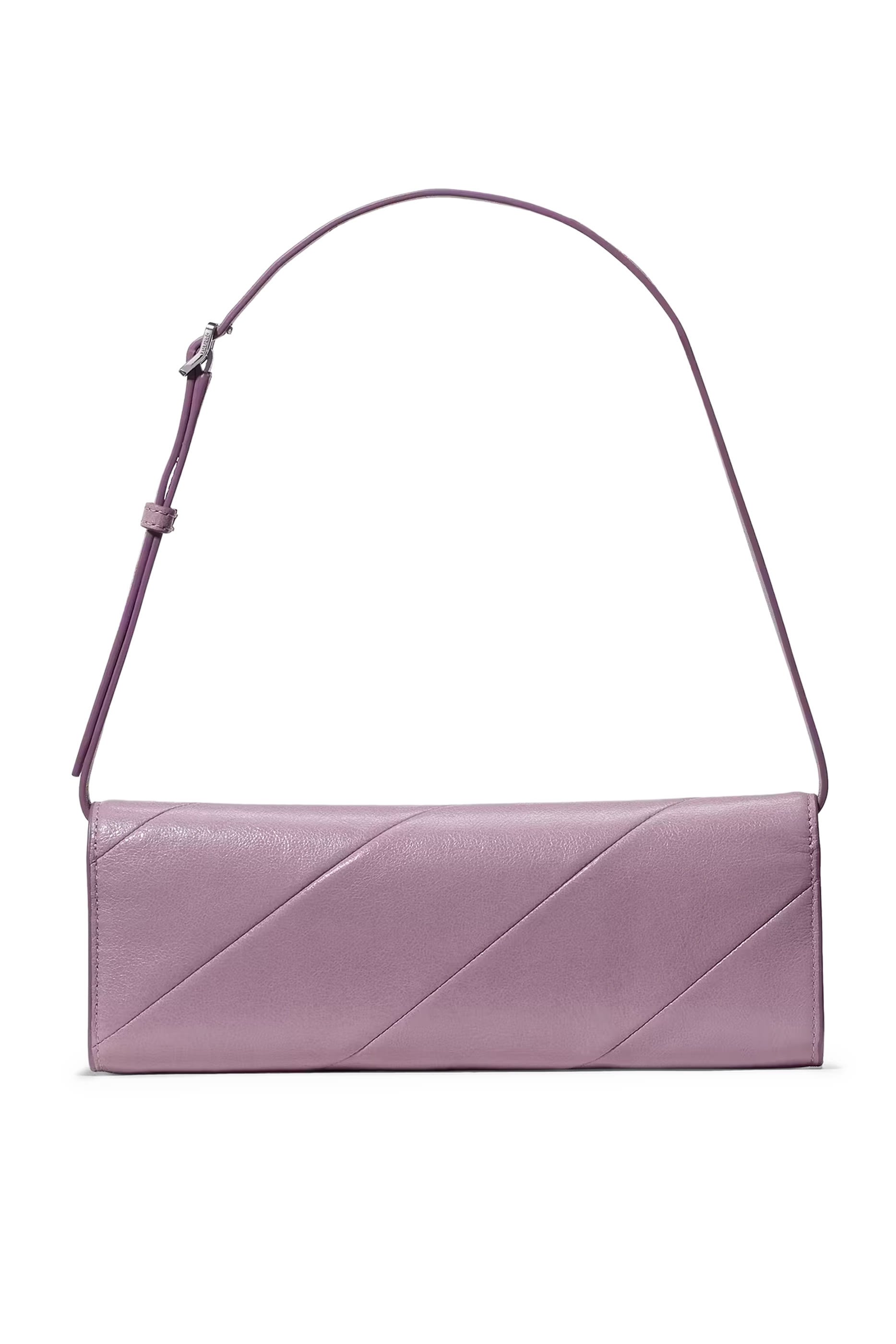 حقيبة كتف ديكو صغيرة جلد ناعم بارز الملمس