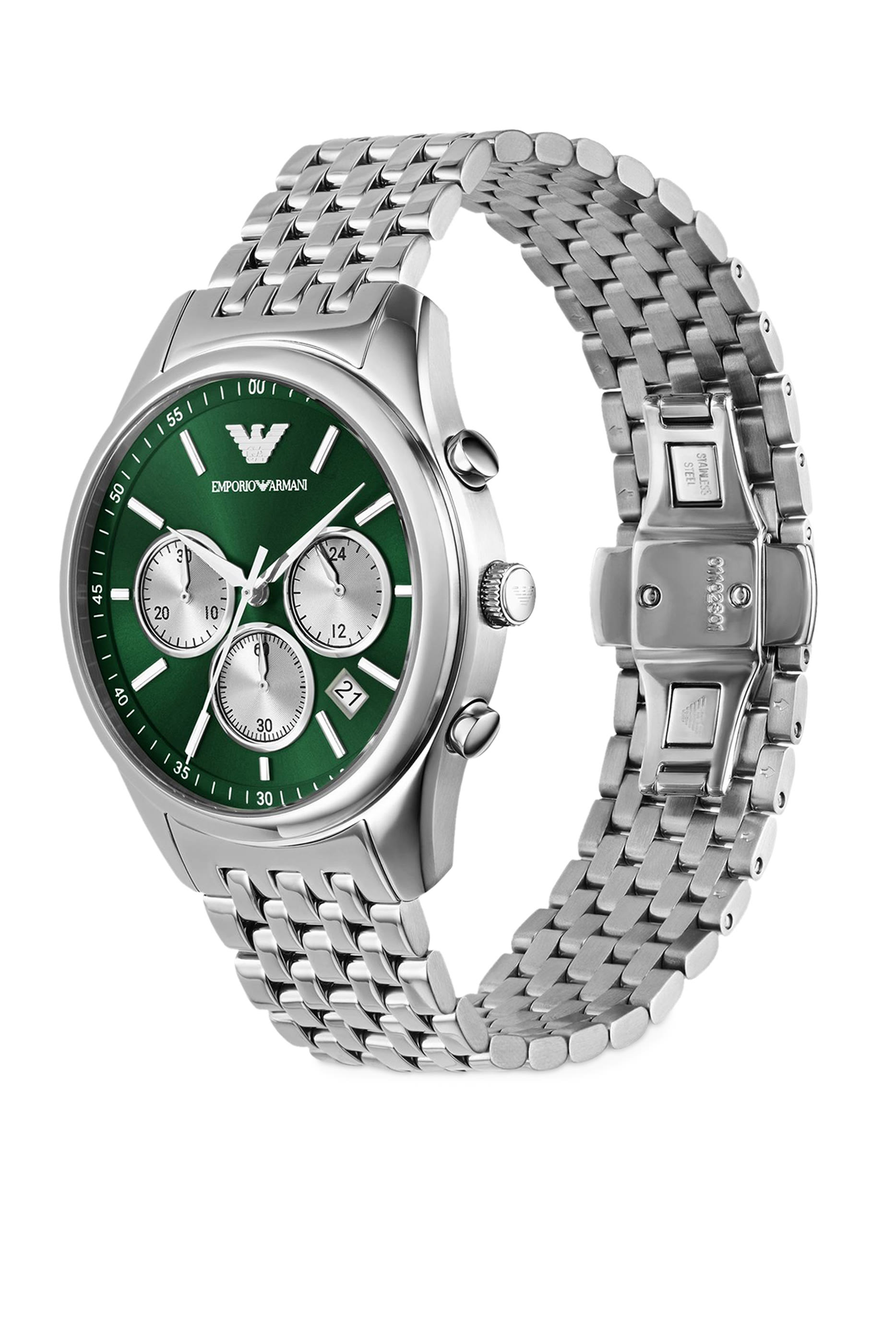 ساعة كرونوغراف 41 مم ستانلس ستيل