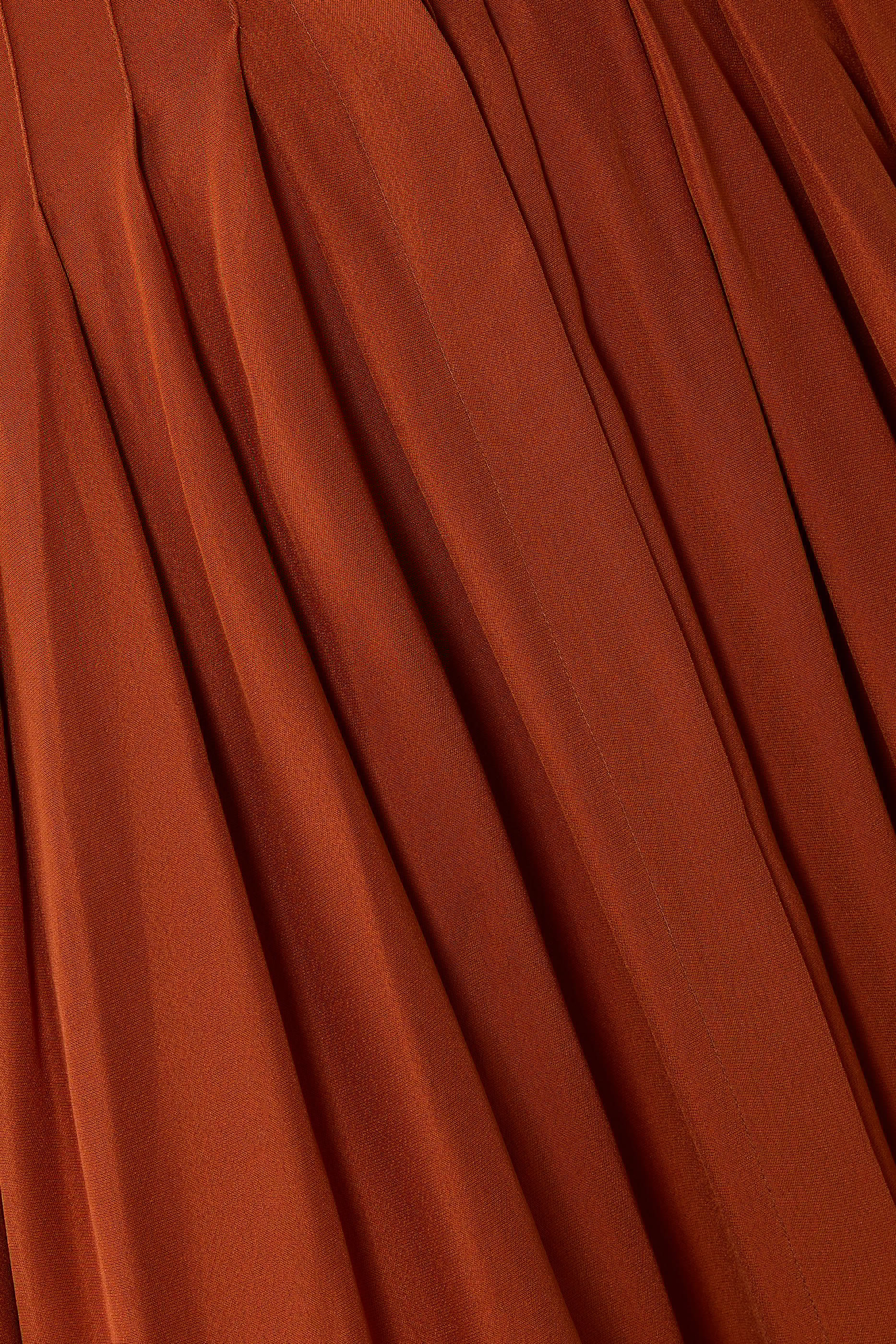 فستان كوراج بطيات عند الخصر متوسط الطول