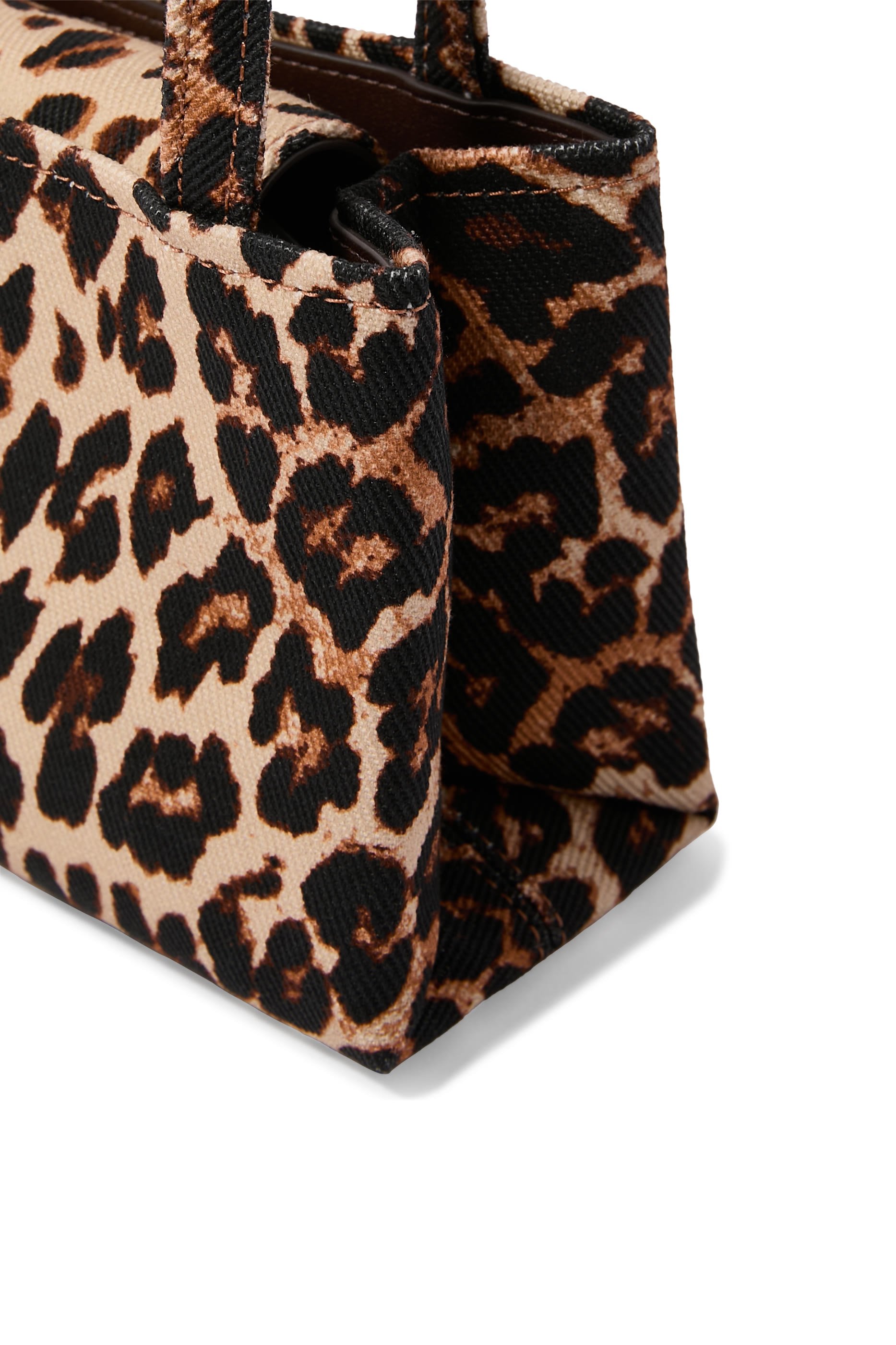 حقيبة يد سام ايكون صغيرة بنقشة جلد النمر