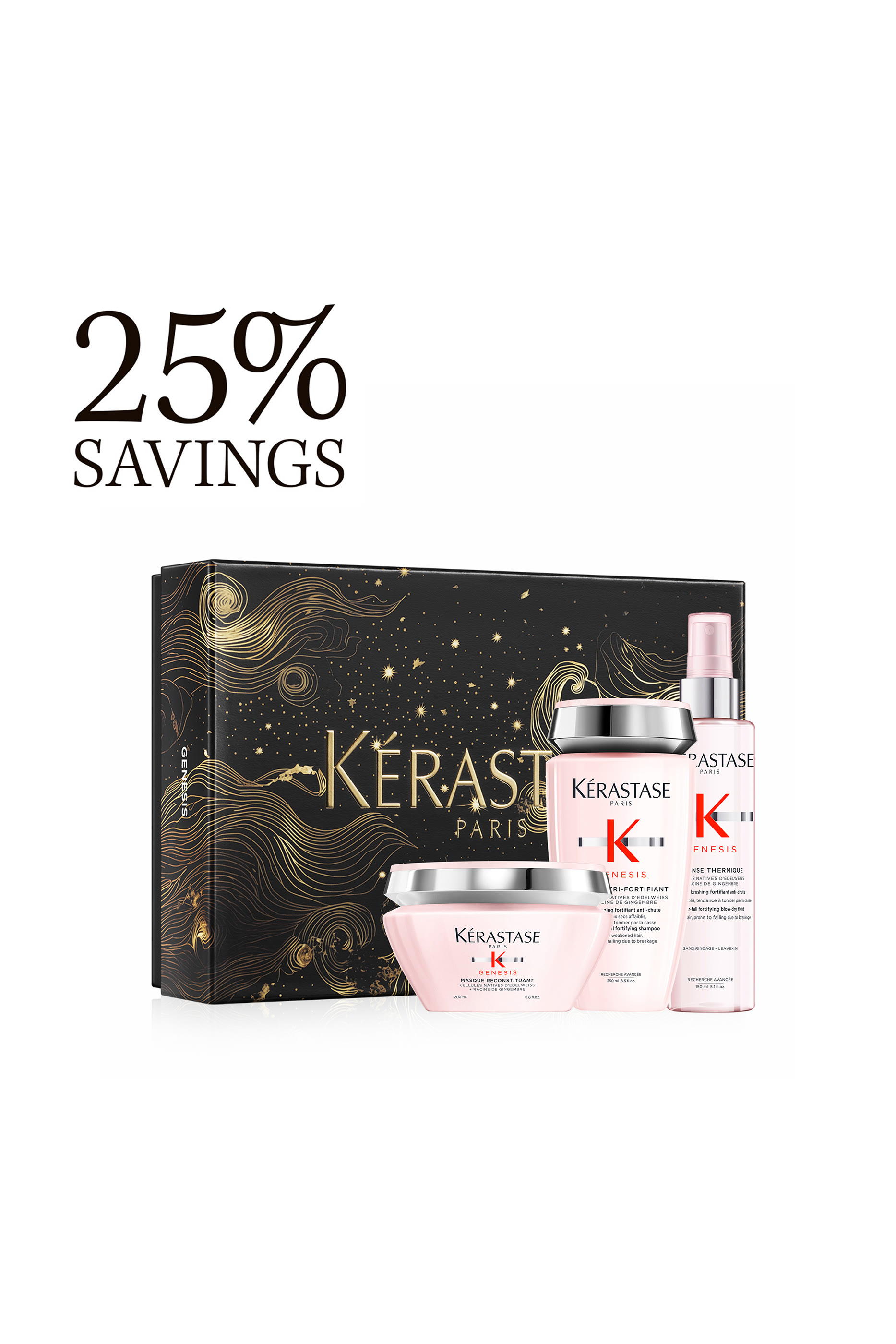 مجموعة جينسيس مضادة لتساقط الشعر الجاف والضعيف