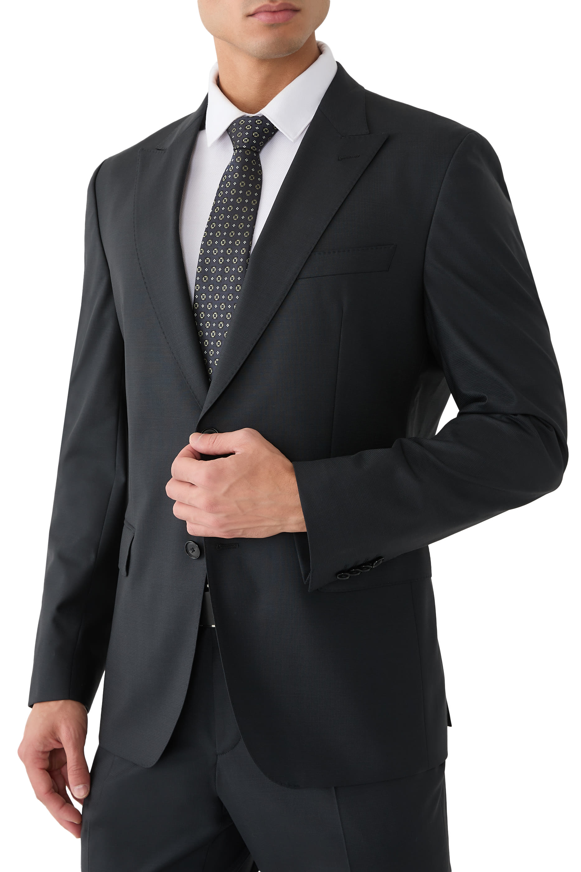 ربطة عنق منقوشة على شكل حرف L