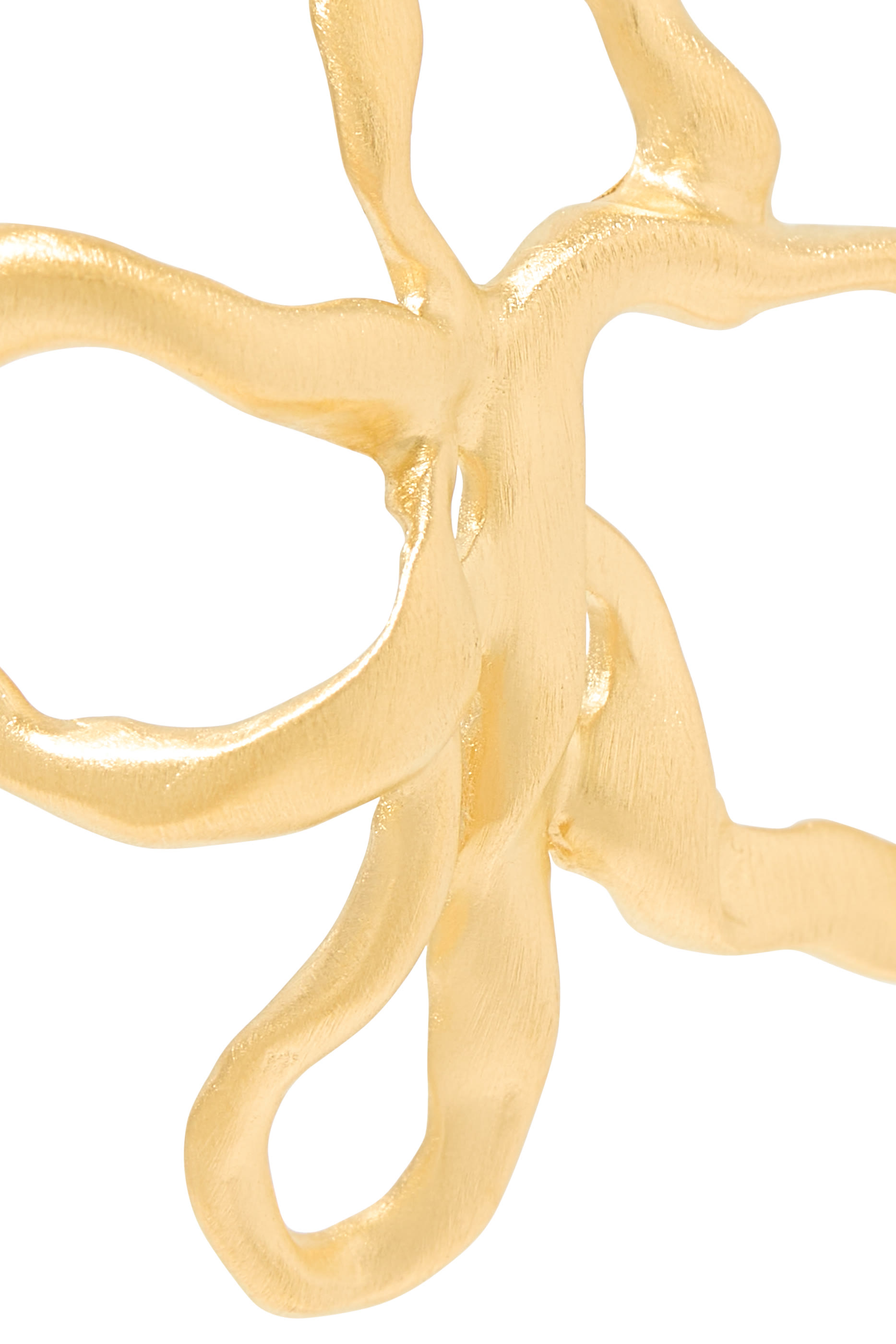 أقراط ذا باست ويذين ذا بريزنت، فضة استرلينية معاد تدويرها مطلية بذهب أصفر عيار 18