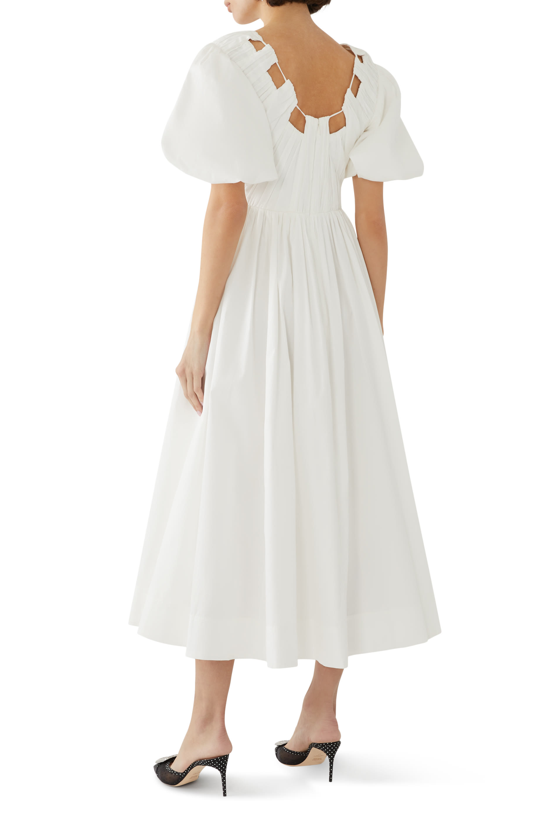 فستان إسميري متوسط الطول