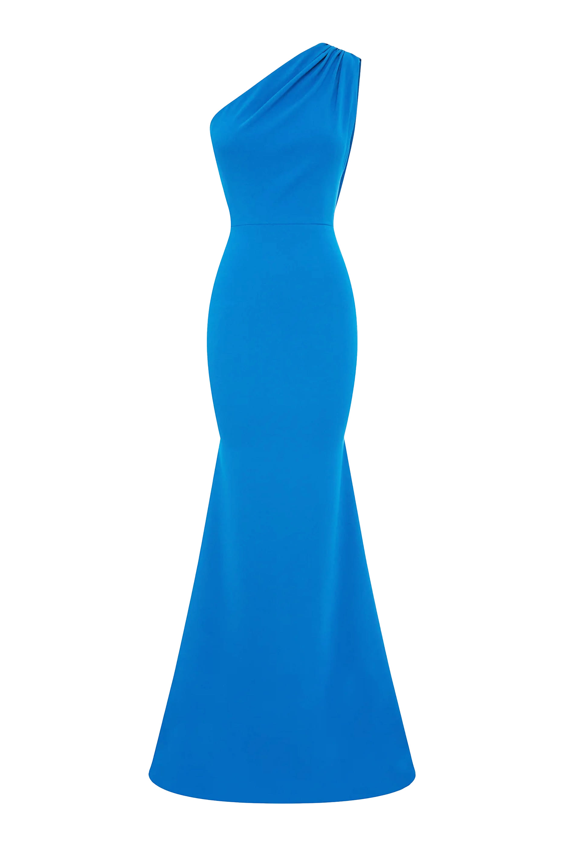 One-Shoulder Drape Gown