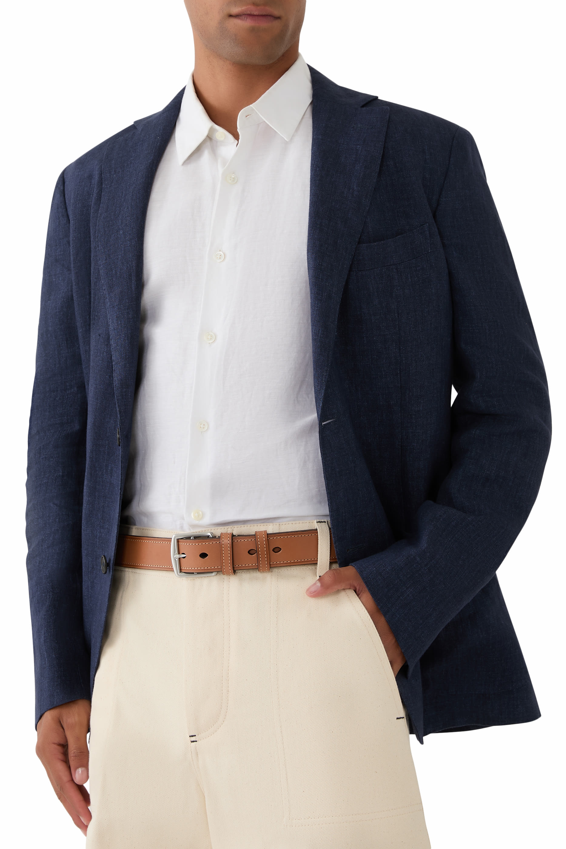 حزام بخياطة بريدل جلد