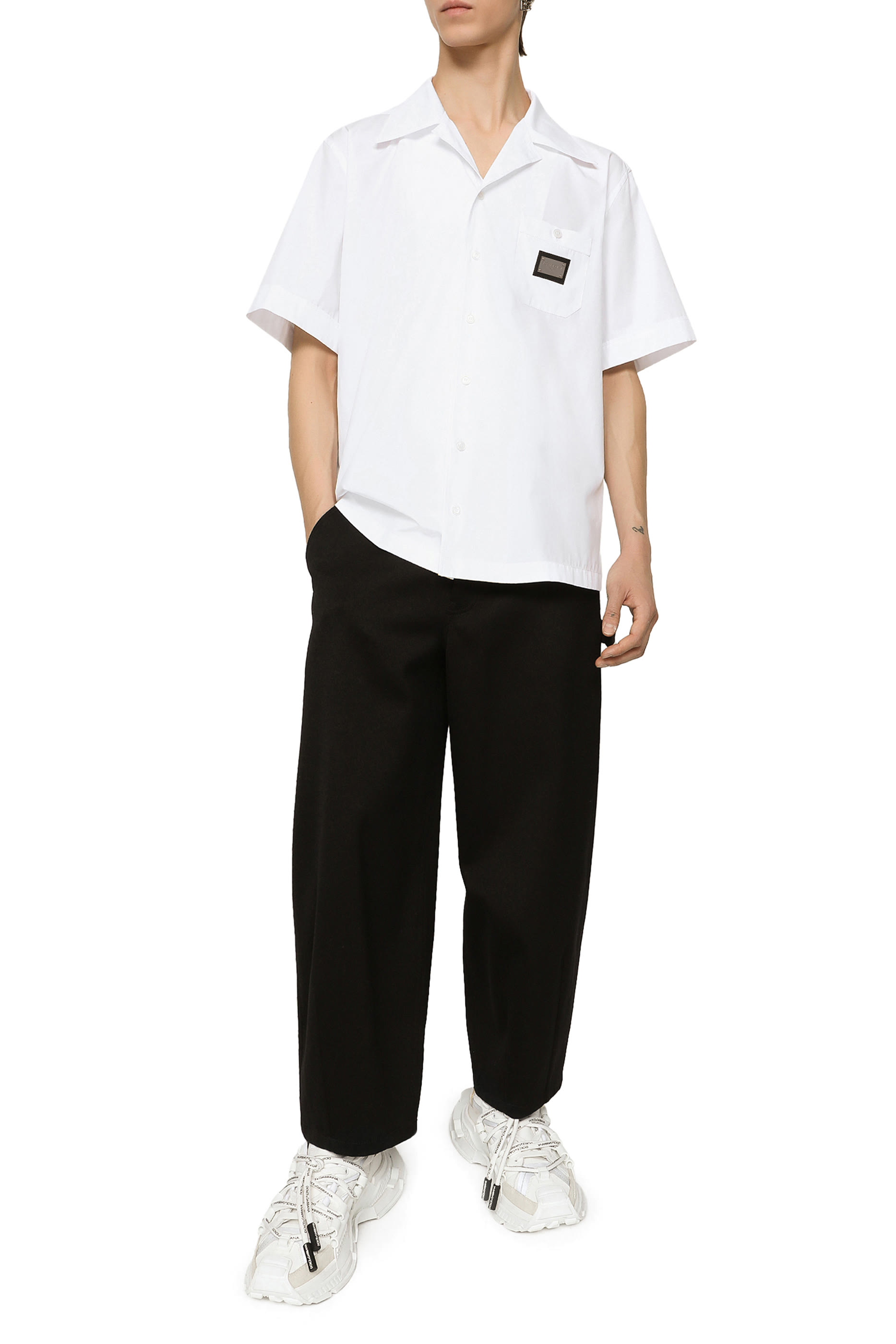 قميص هاوايان بشعار الماركة قطن