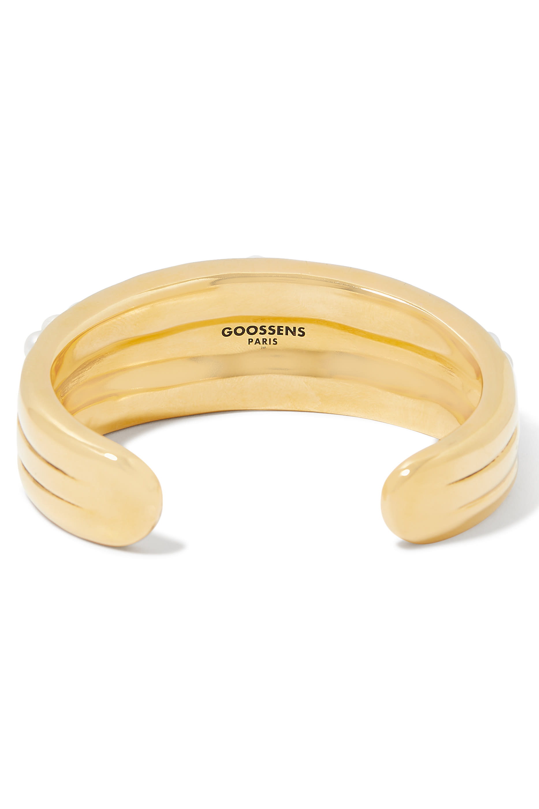 سوار جران دي جيمز بلؤلؤ مياه عذبة، نحاس مطلي بذهب عيار 24