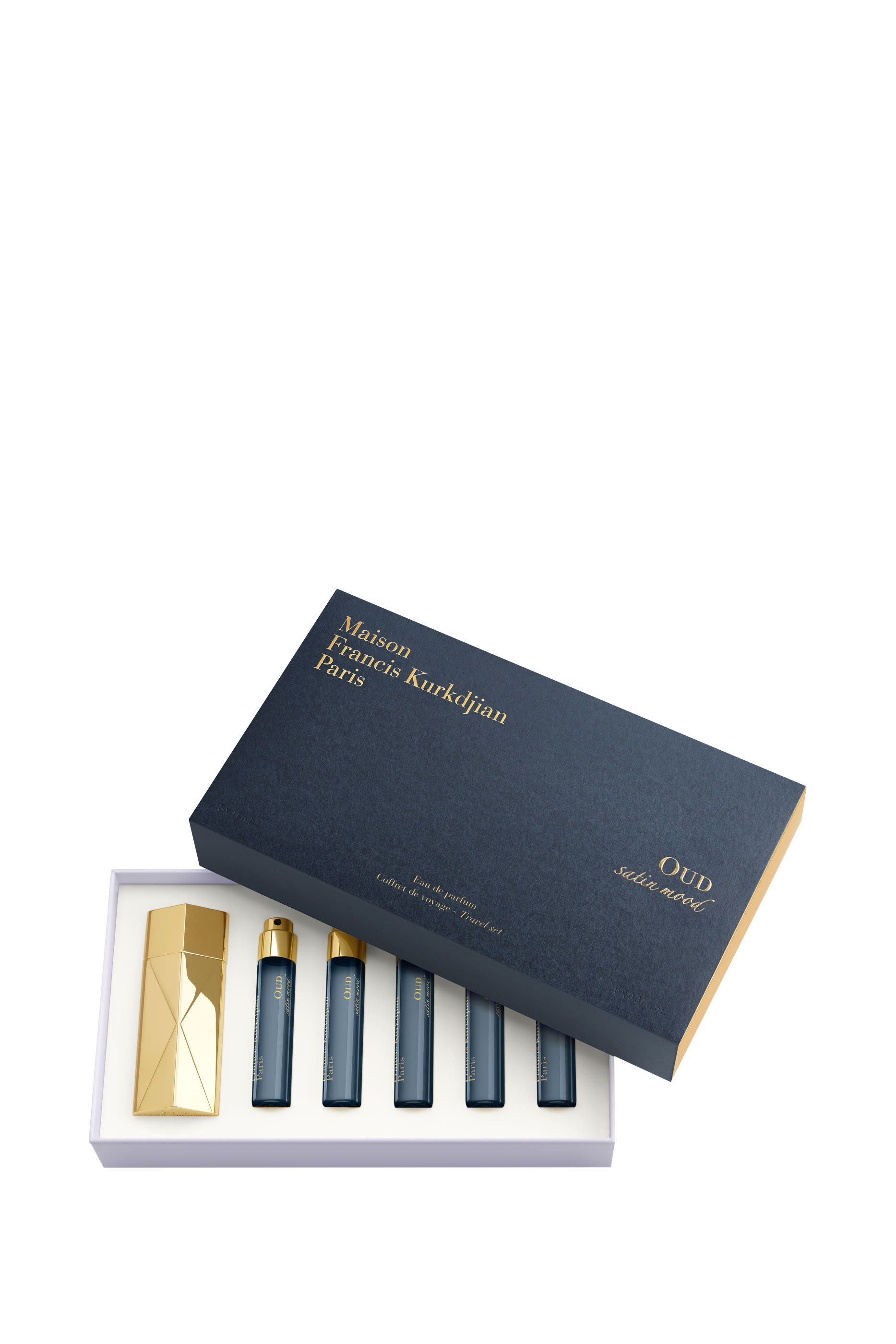 مجموعة عطر مركز ساتان مود بحجم صغير، 5 قطع