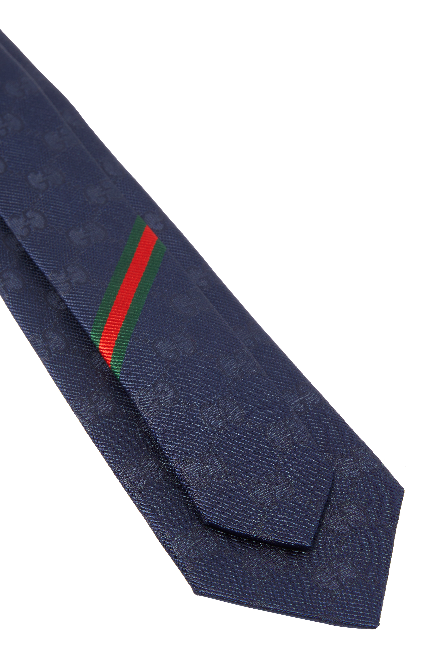 ربطة عنق حرير بنقشة حرفي شعار الماركة جاكار