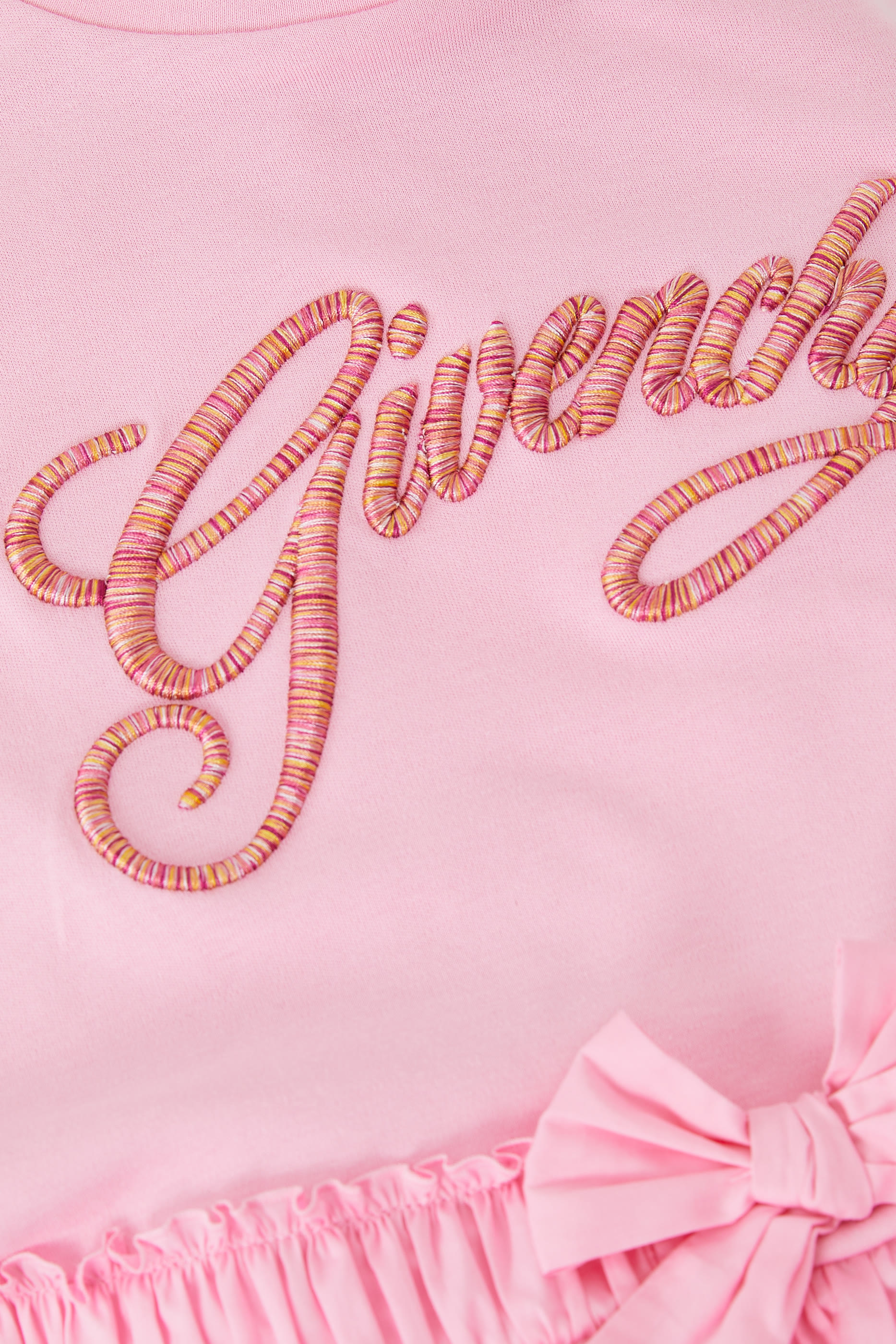 Kids Embroidered Logo Dress