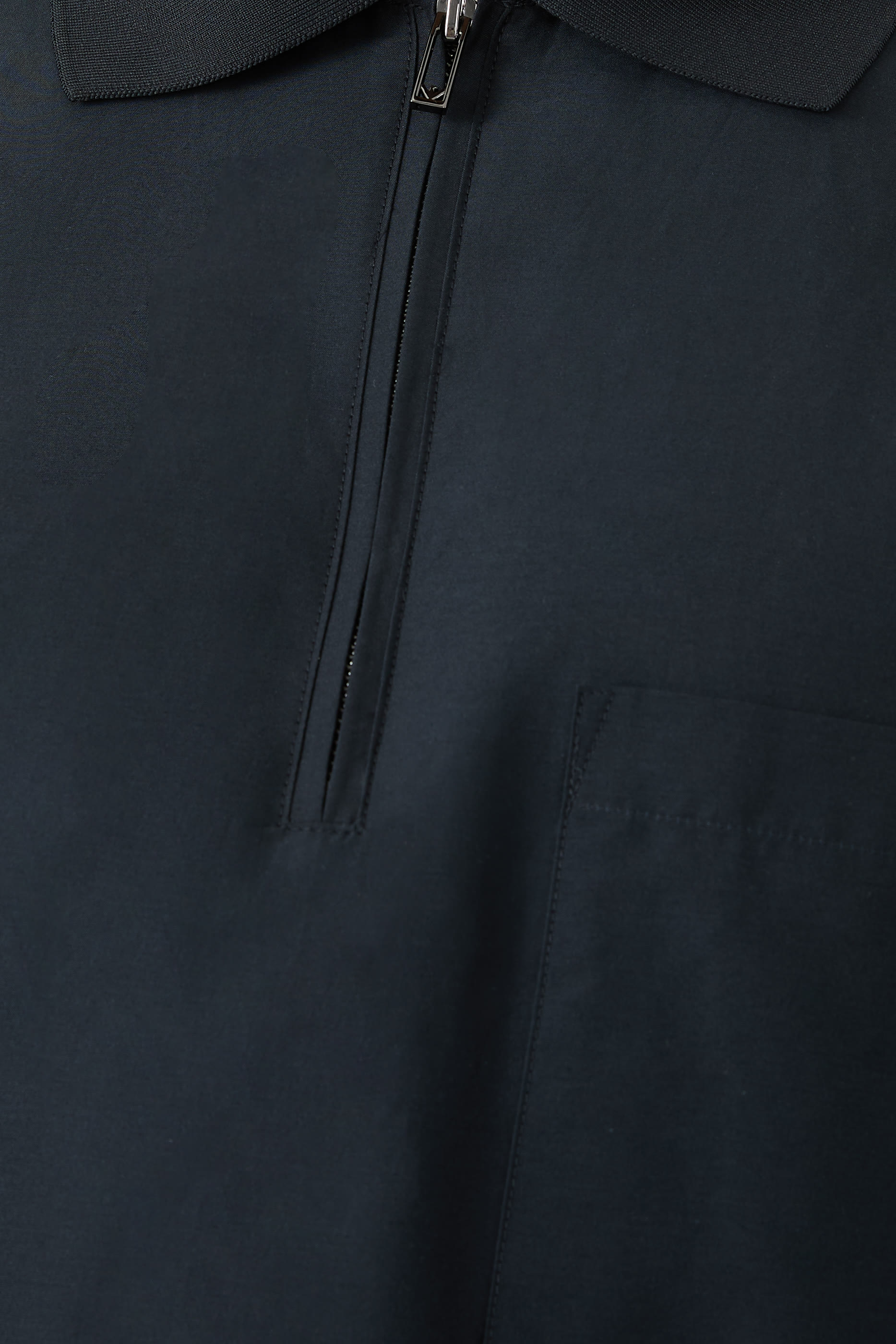 قميص  سحاب قطن وحرير