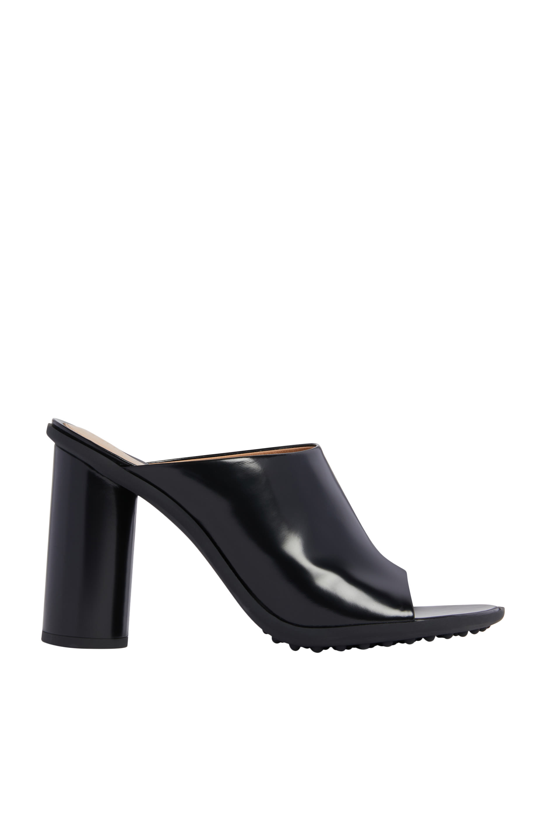 حذاء أتوميك مفتوح من الخلف جلد بكعب 90 مم