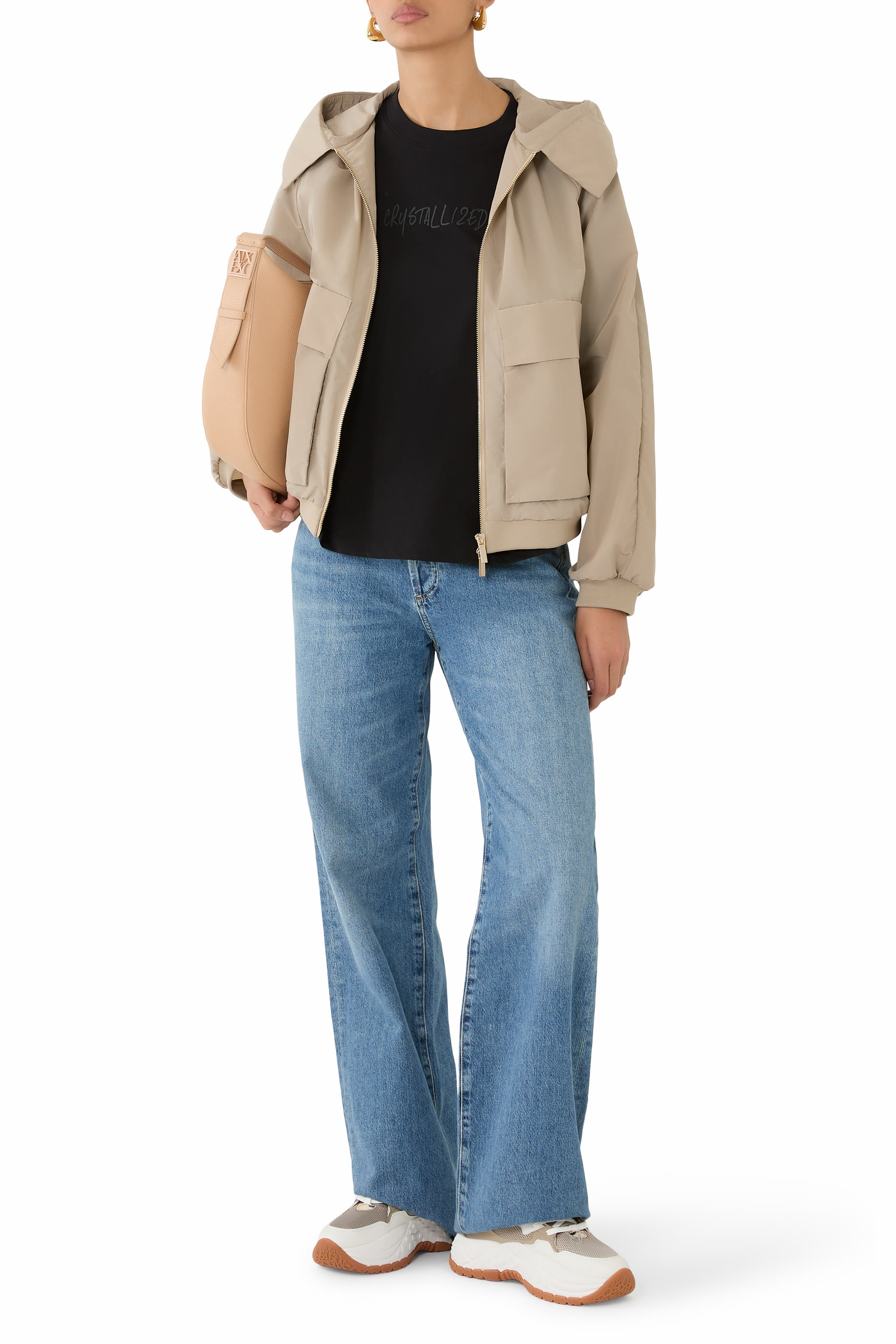 معطف بسحاب كامل من تشكيلة الملابس شبه الرسمية