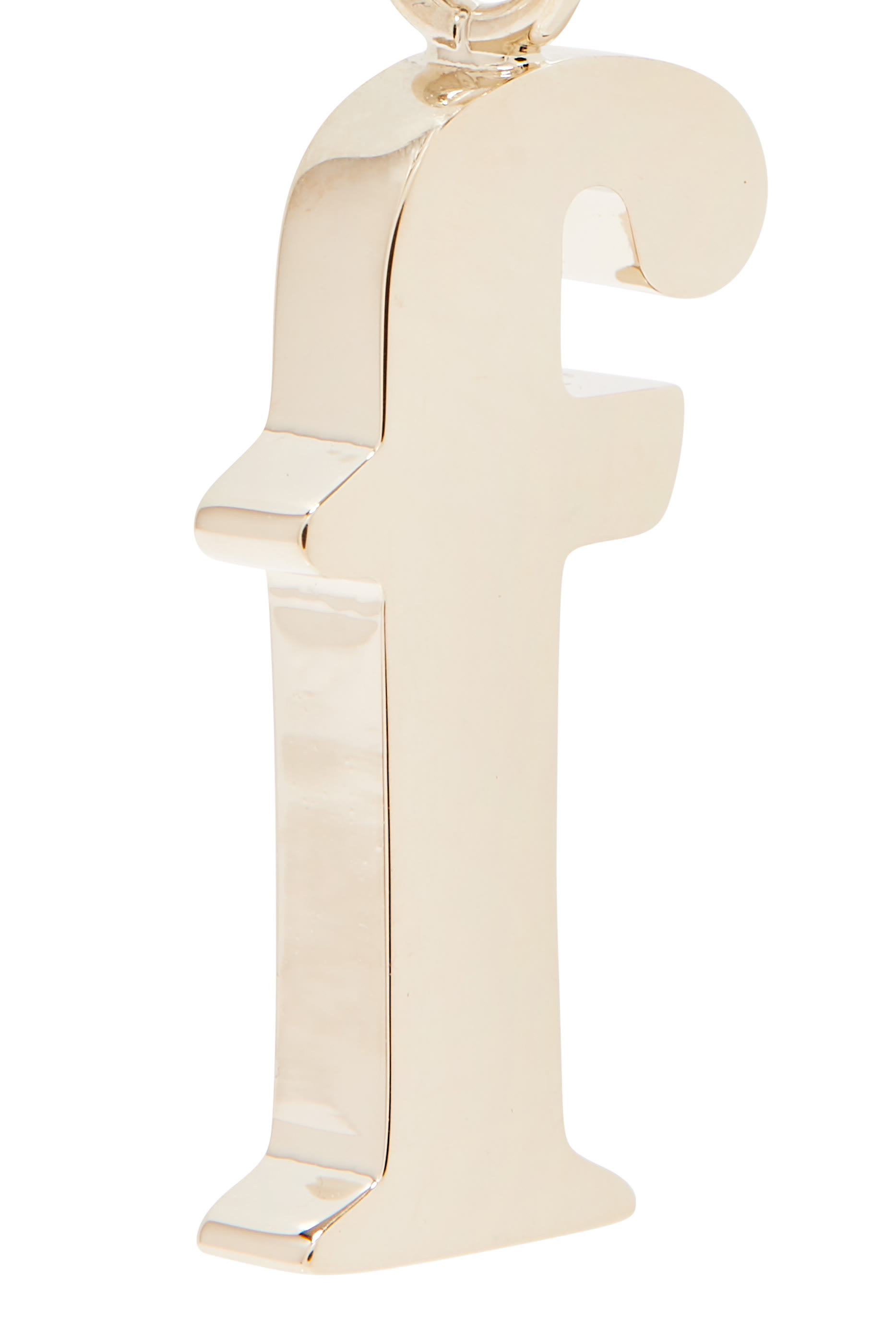 حلية بتصميم حرف F نحاس