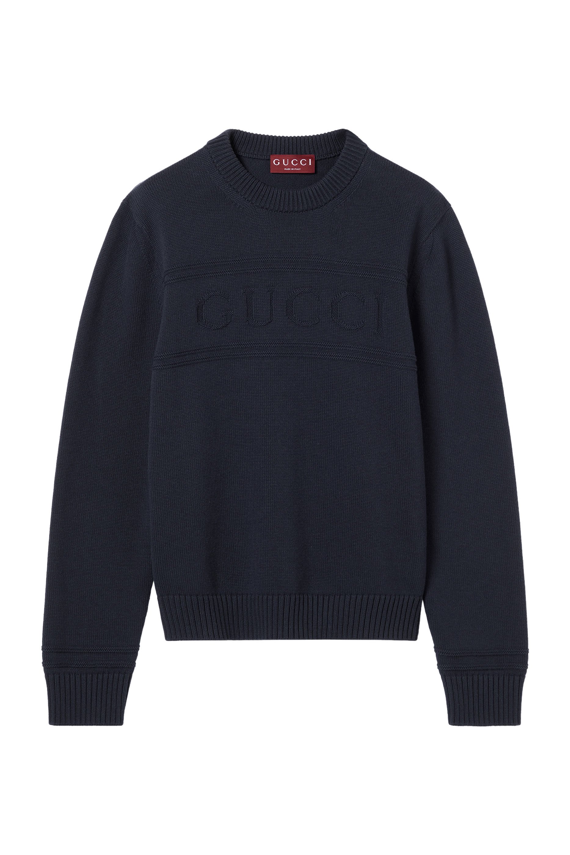 Logo Knit Cotton Wool Jumper