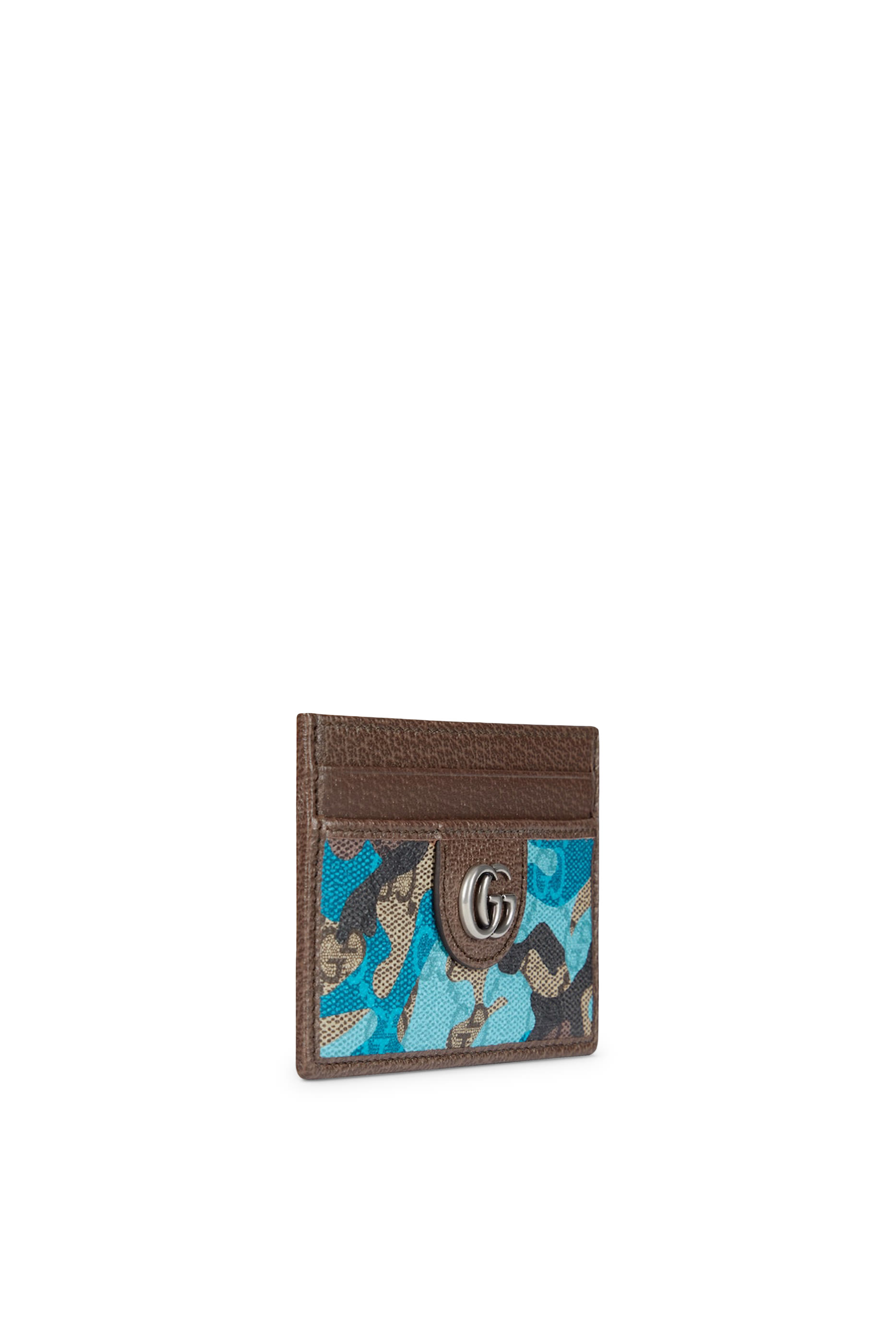 حافظة بطاقات بنقشة حرفي شعار الماركة