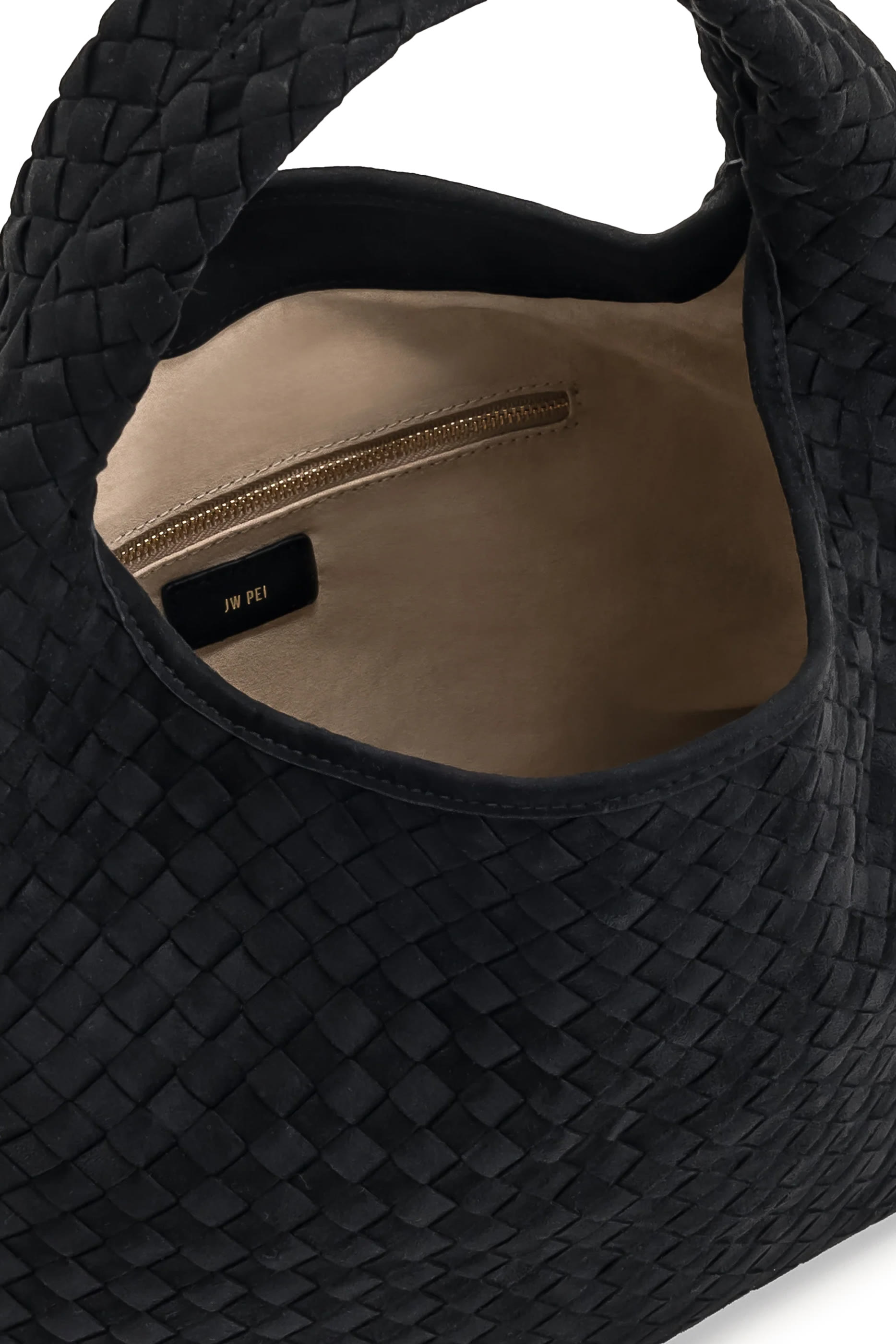 حقيبة كتف لورا شمواه صناعي منسوج