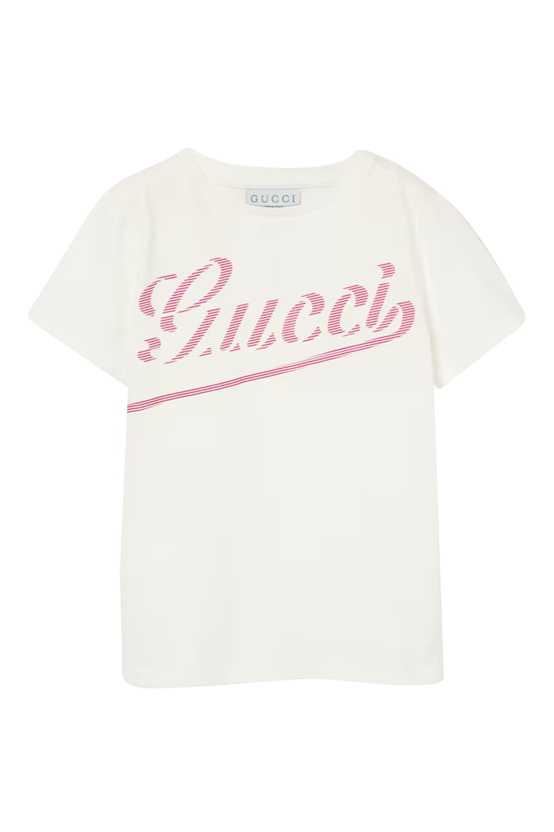 تيشيرت بطبعة شعار الماركة قطن للأطفال