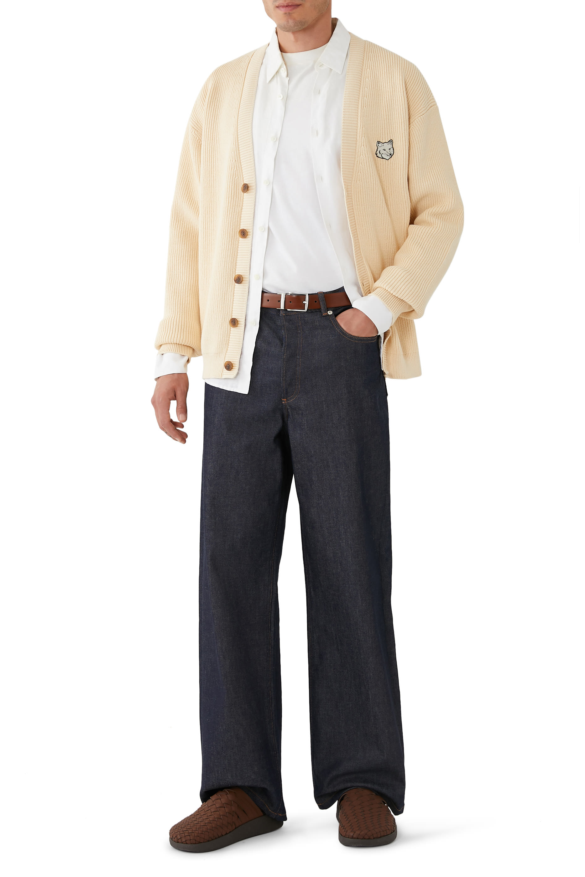 كارديجان كومفروت برقعة رأس ثعلب بارزة نسيج مضلع