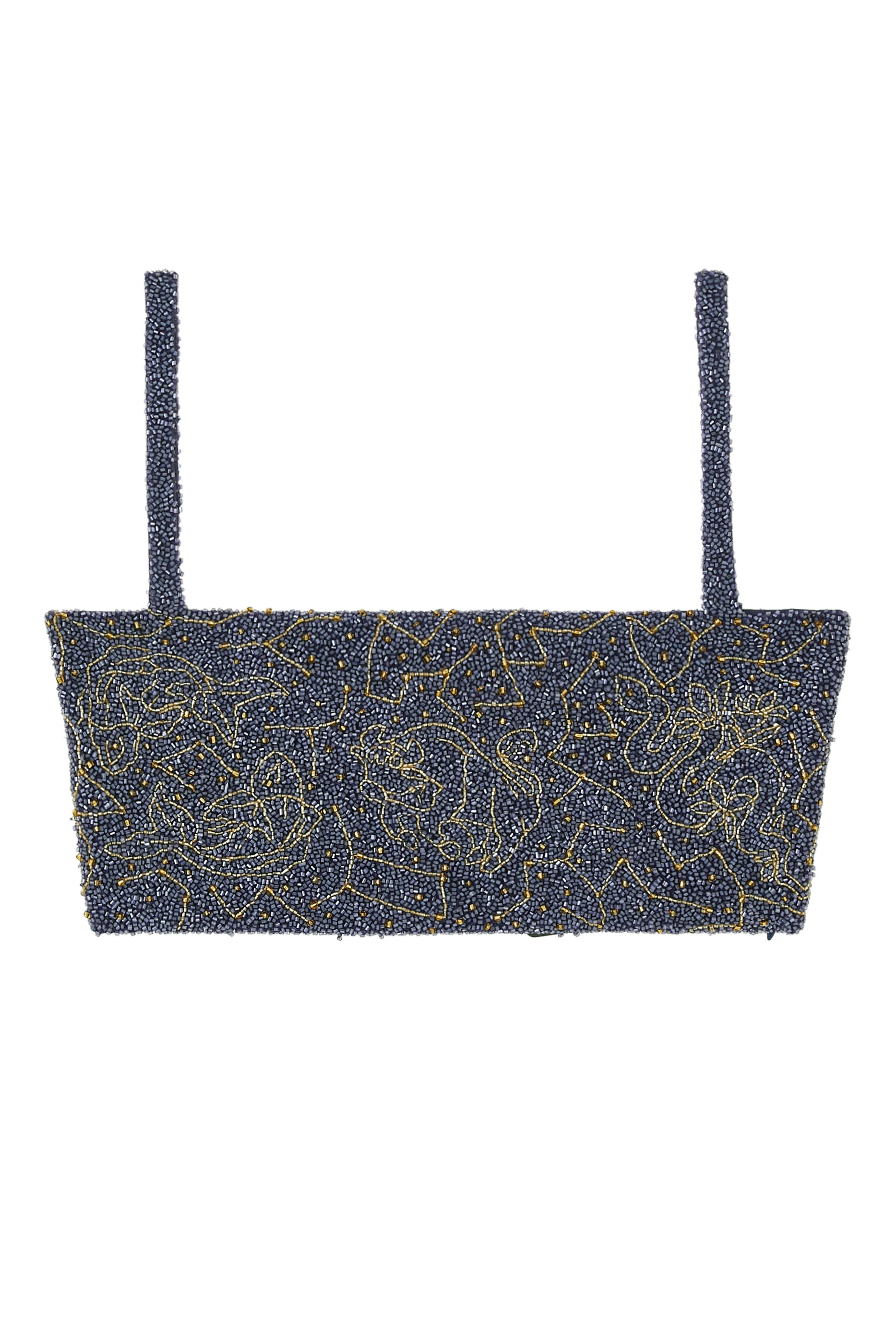 بلوزة زودياك قصيرة مطرزة