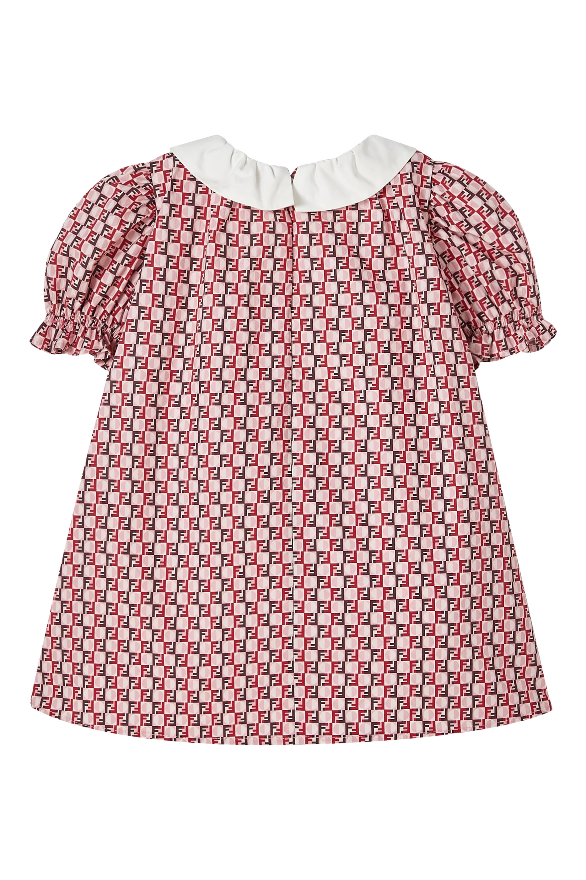 فستان بنقشة شعار الماركة بحجم صغير للأطفال