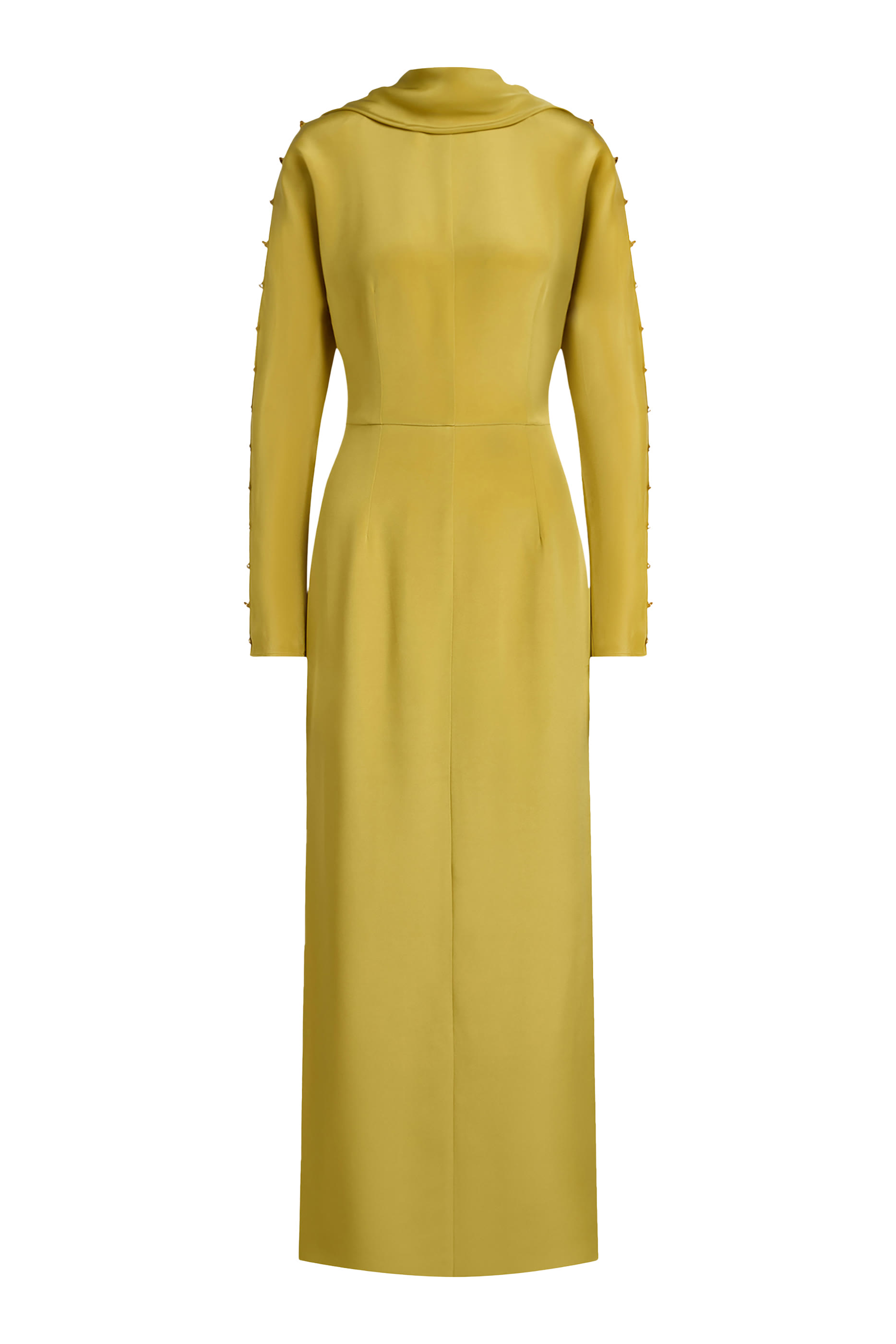 فستان طويل حرير