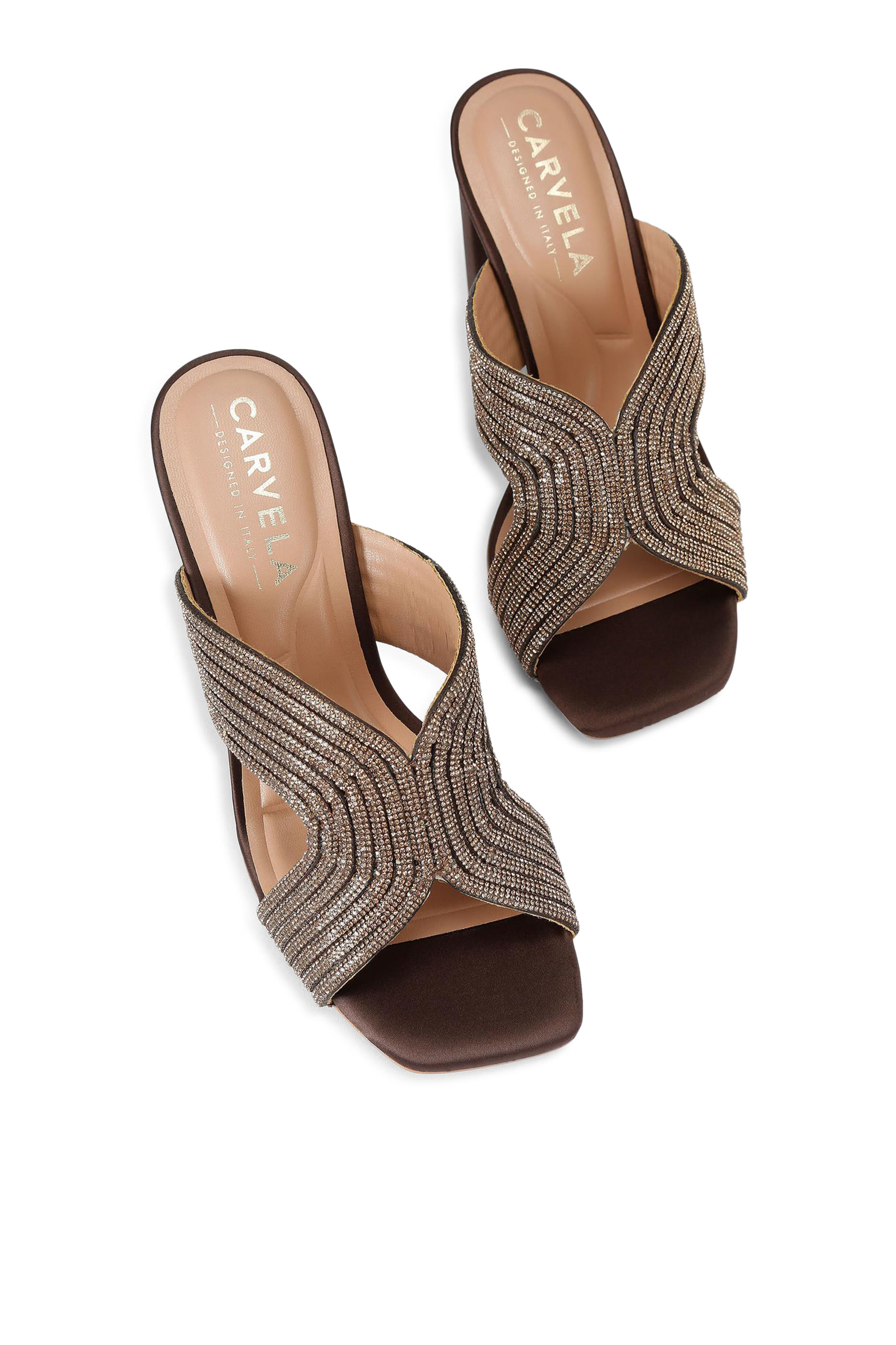 حذاء بابارازي بكعب عريض 90