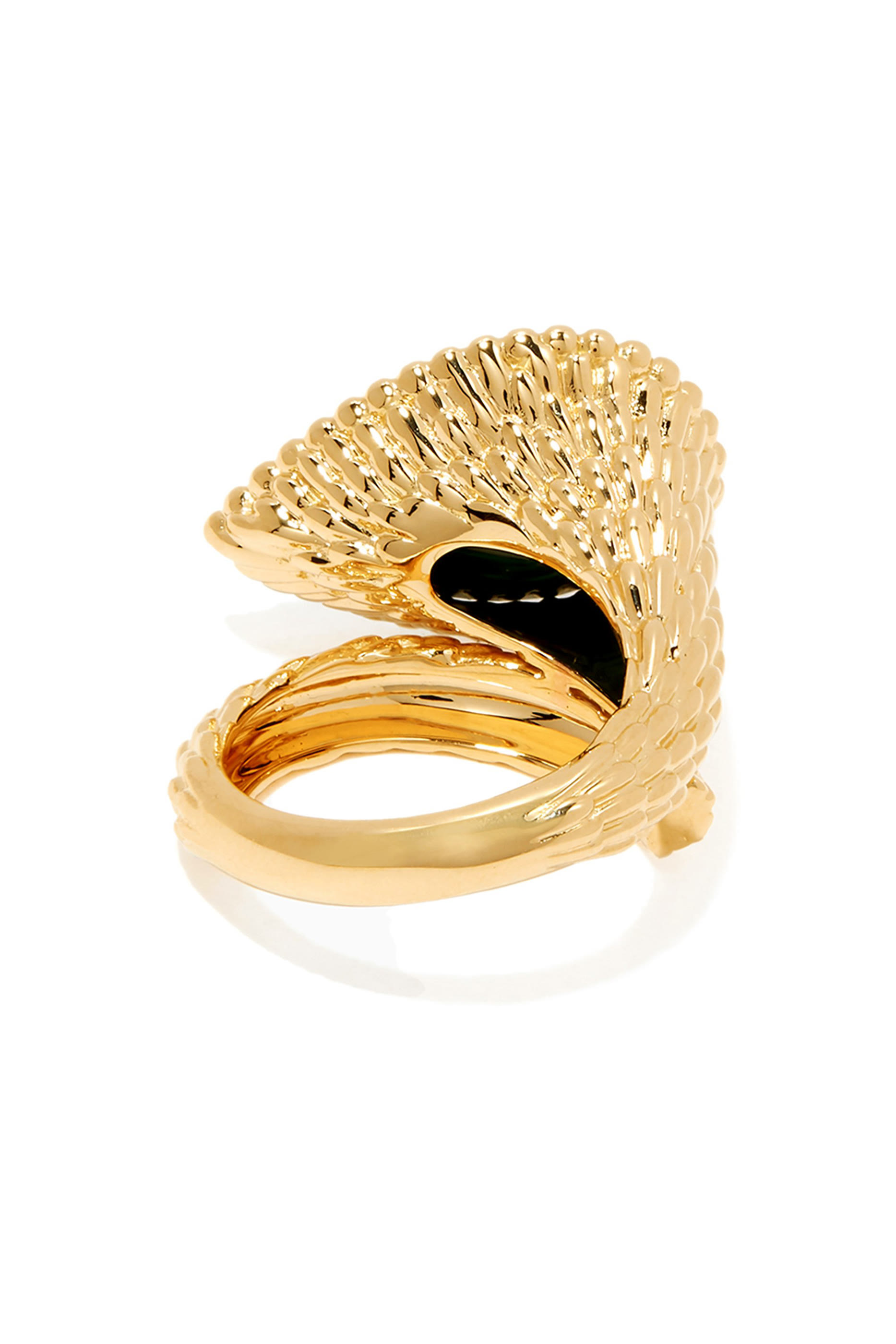 خاتم سيربنت بوهيم مرصع بحجر مالاكيت مقاس L