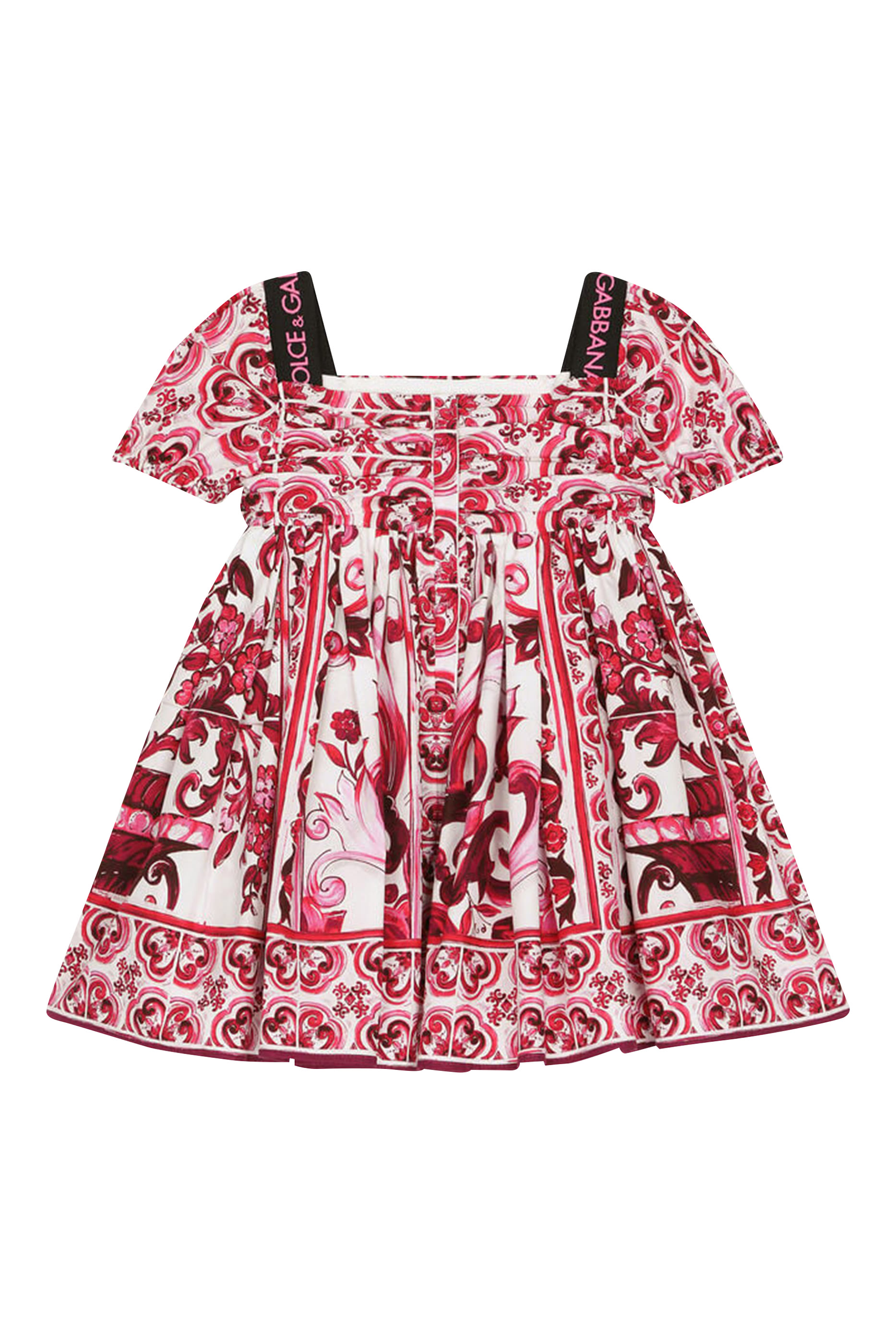 فستان قطن بطبعات مايولكا للأطفال