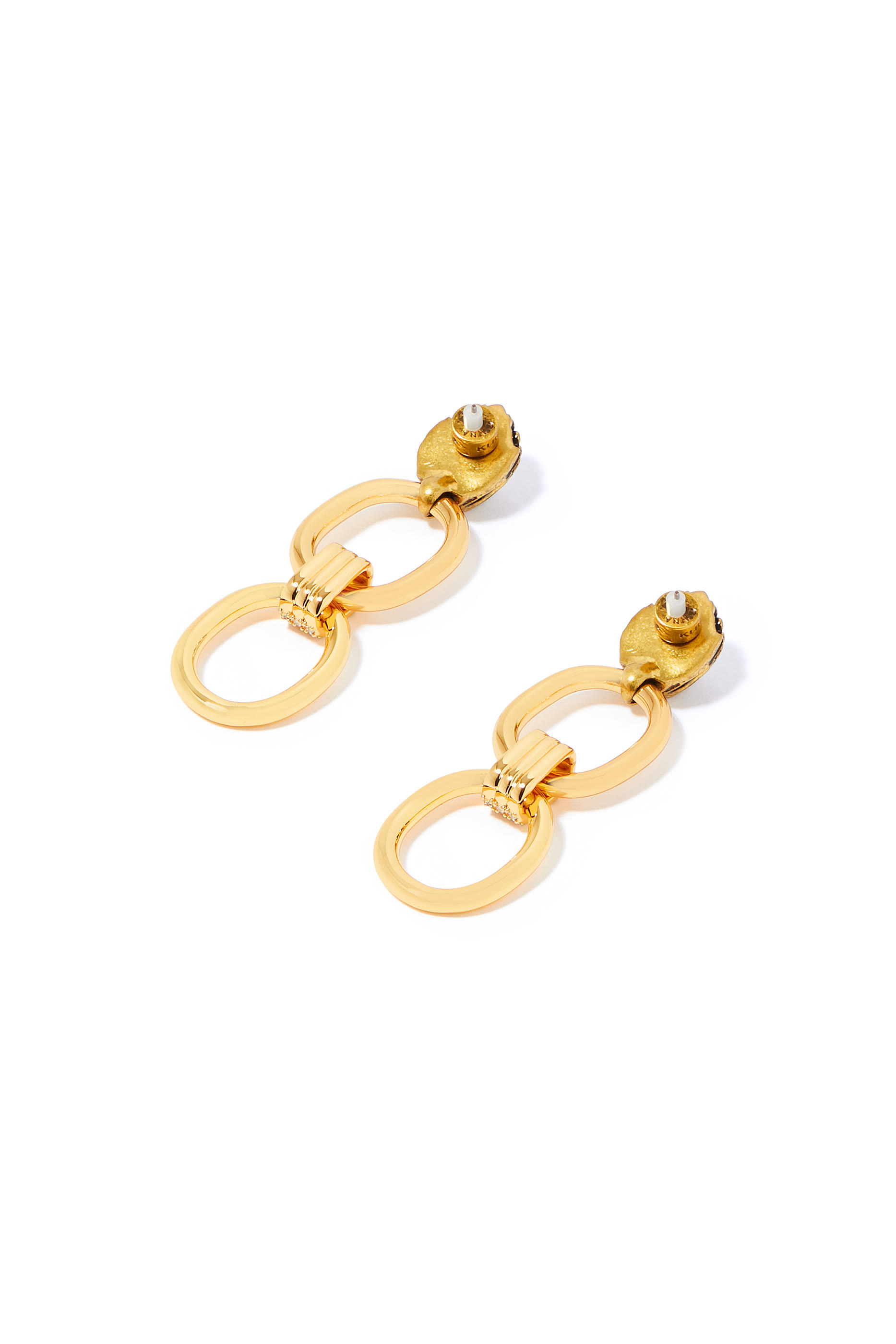 أقراط بحلقات ورأس النسر