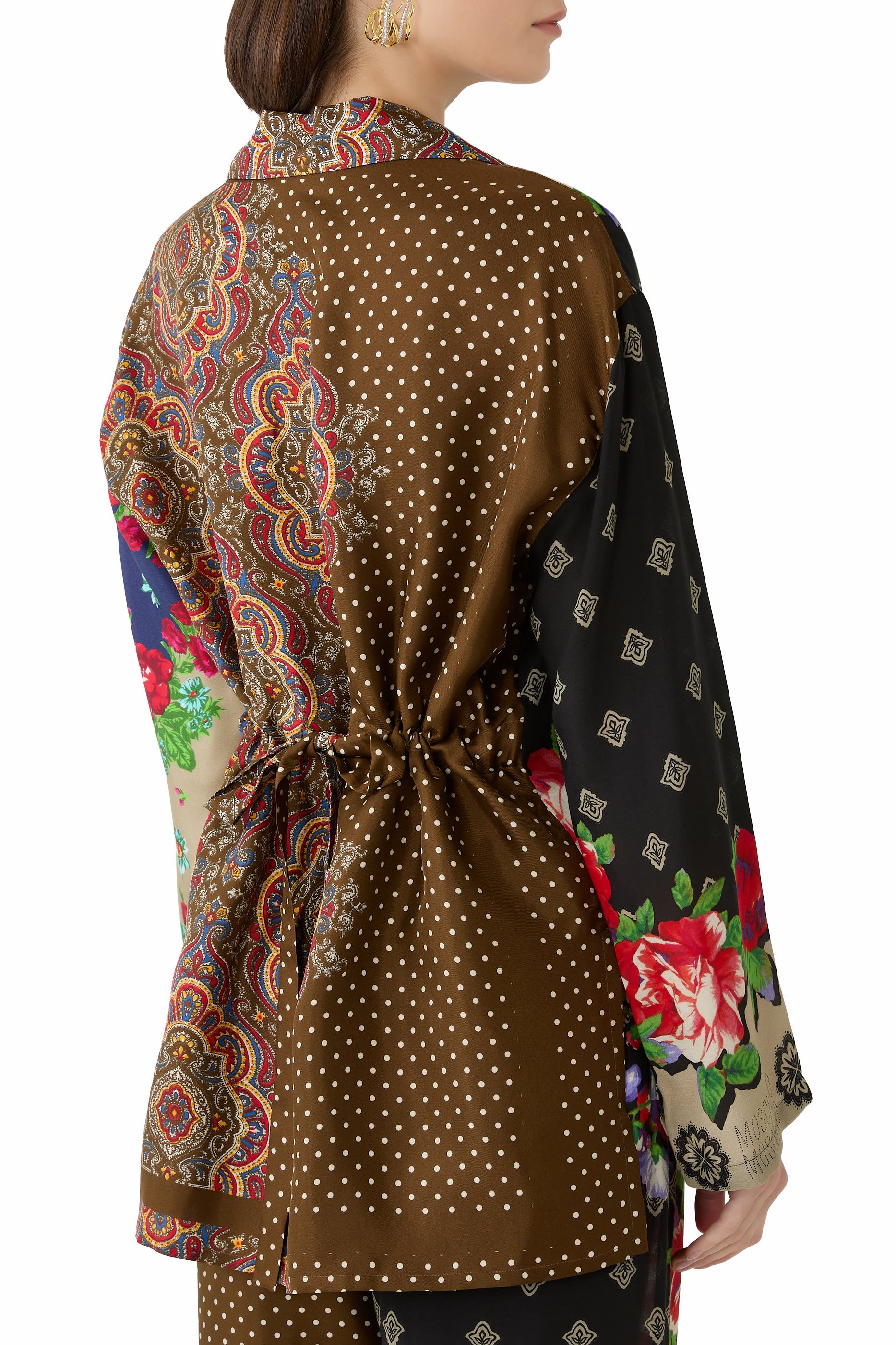 قميص بنقشة حرير