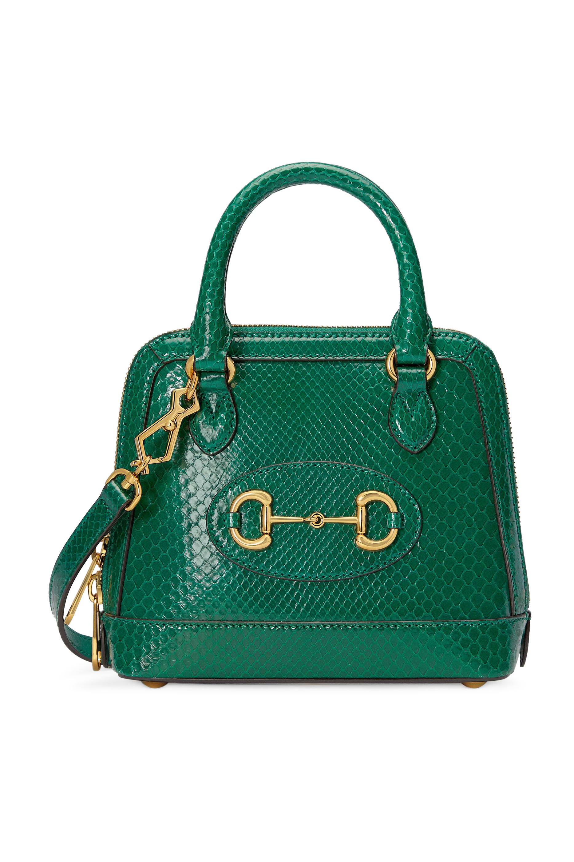 حقيبة 1955 ميني بيد علوية وحلية لجام حصان جلد أفعى