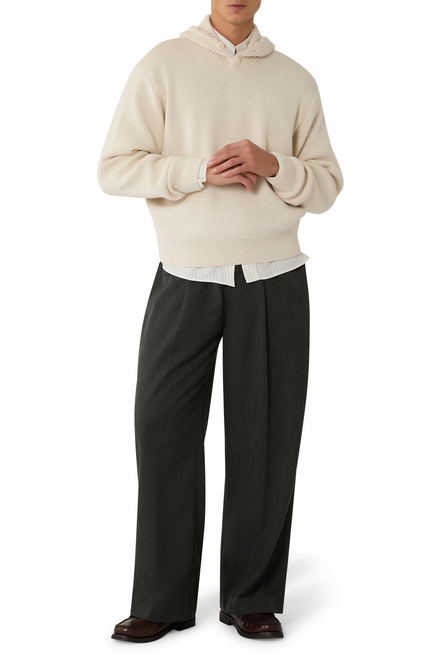 كنزة بغطاء للرأس