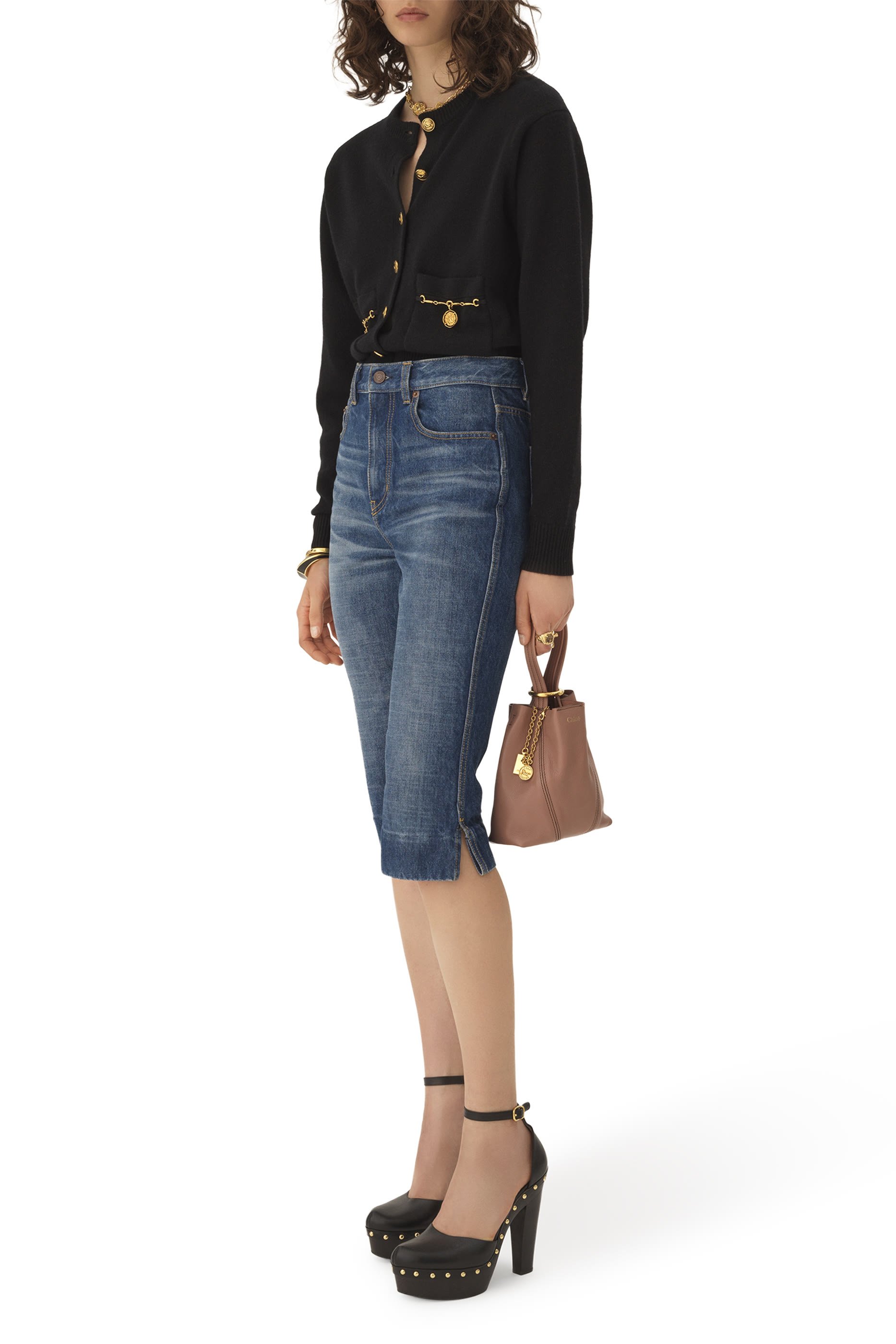 كارديغان بأزرار للإغلاق