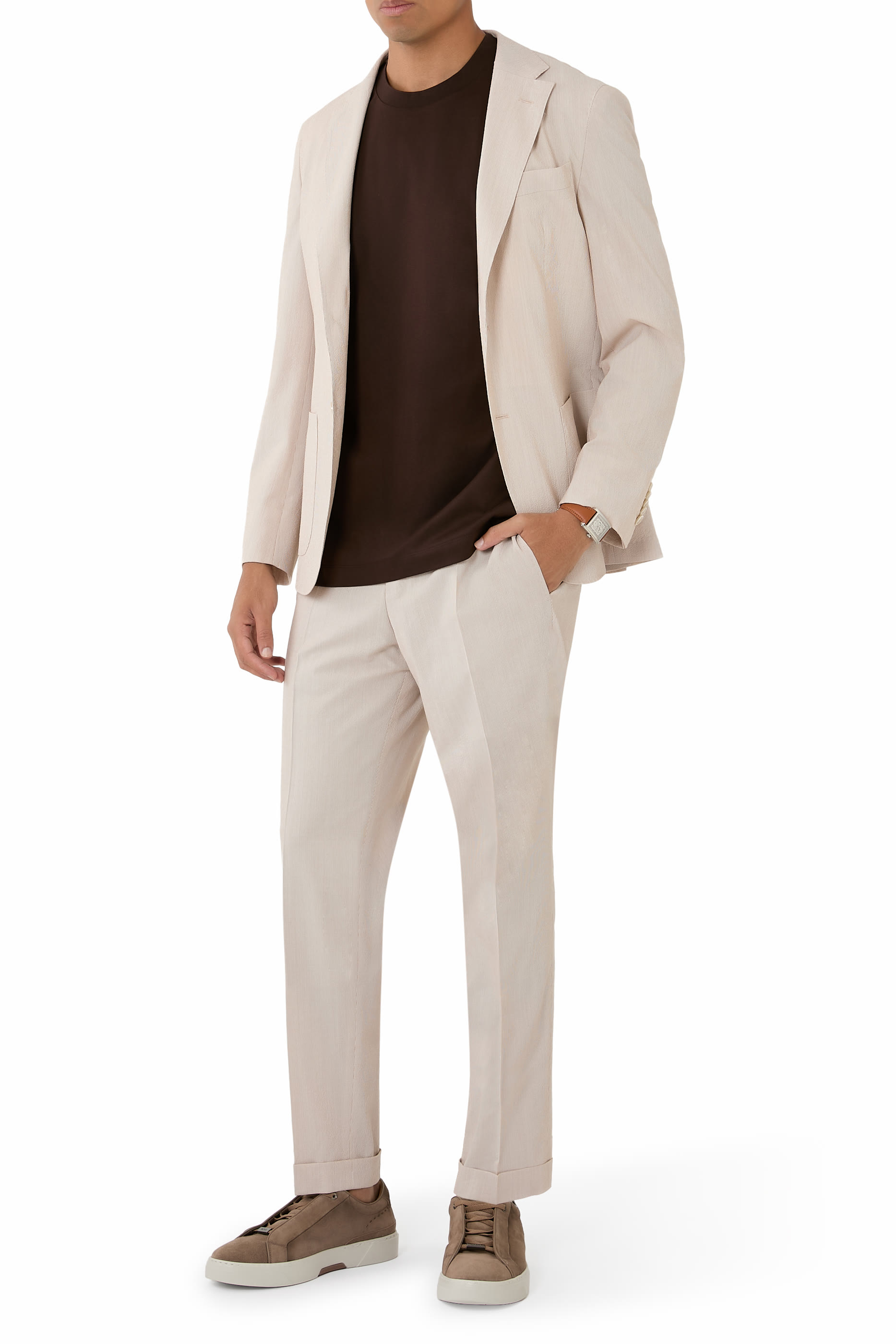 تيشيرت سي-توت 01 بحرف شعار الماركة المزدوج