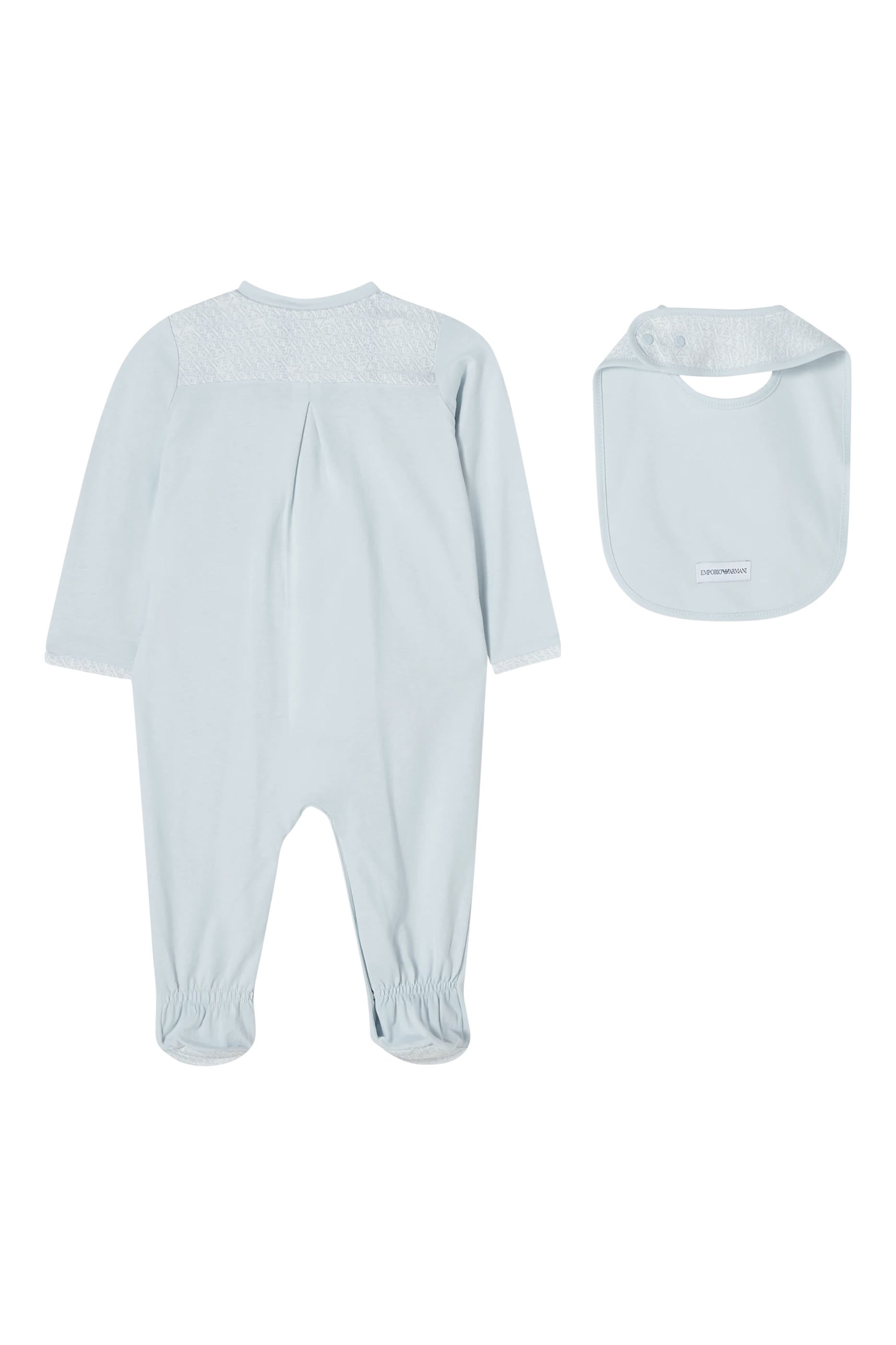 طقم بيجامة ومريلة بشعار الماركة للأطفال