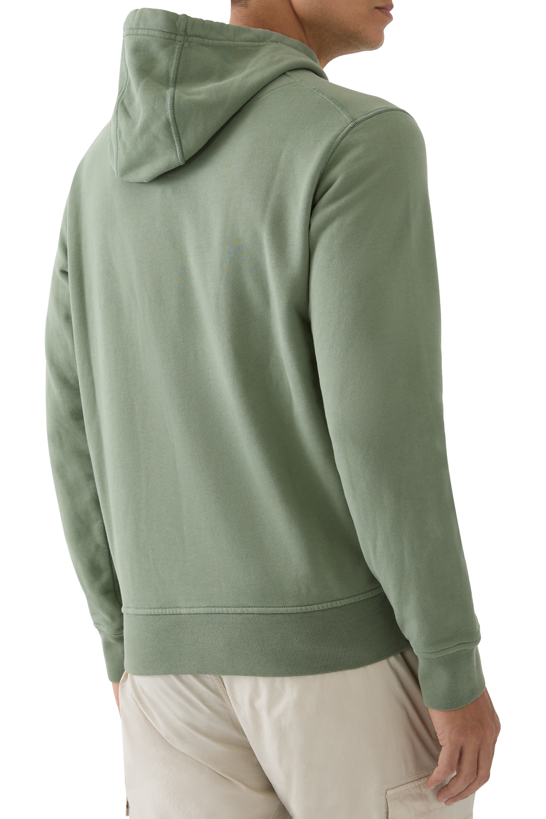 هودي برقعة شعار الماركة صوف قطن عضوي