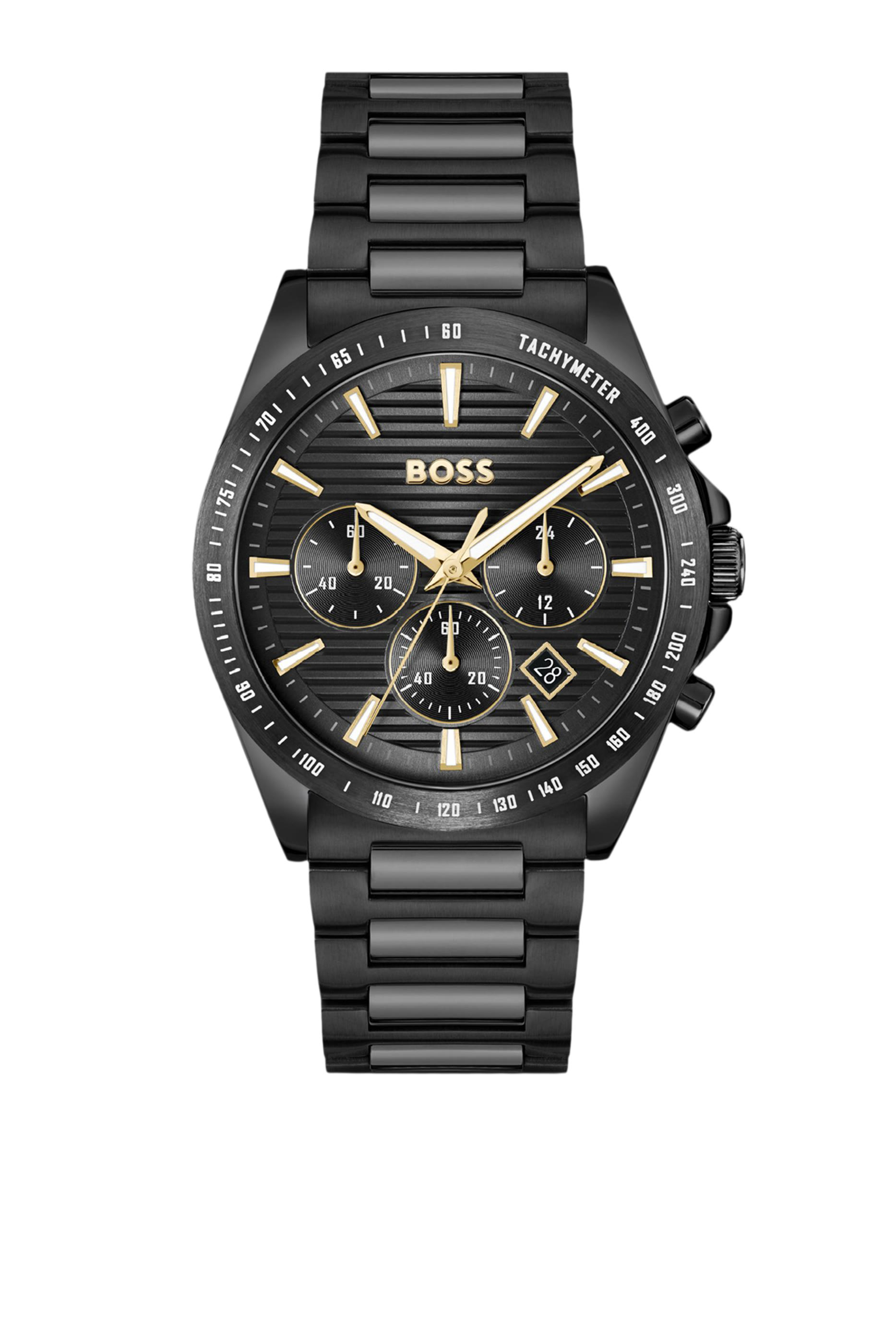 ساعة بسوار بحلقات على شكل حرف H 